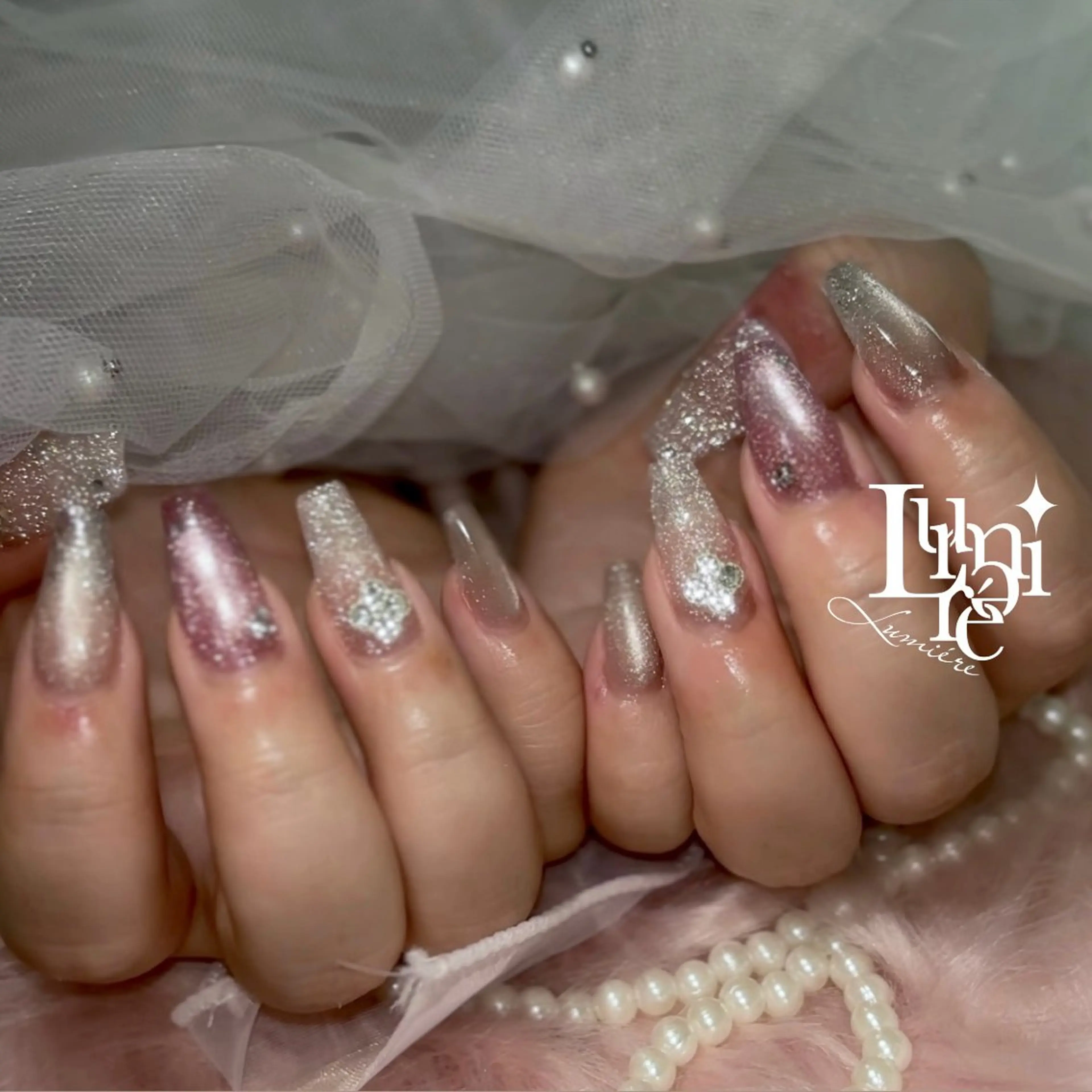 ネイル ハンドネイル Lumière/ 超ロング/ワンホンのネイルデザイン
