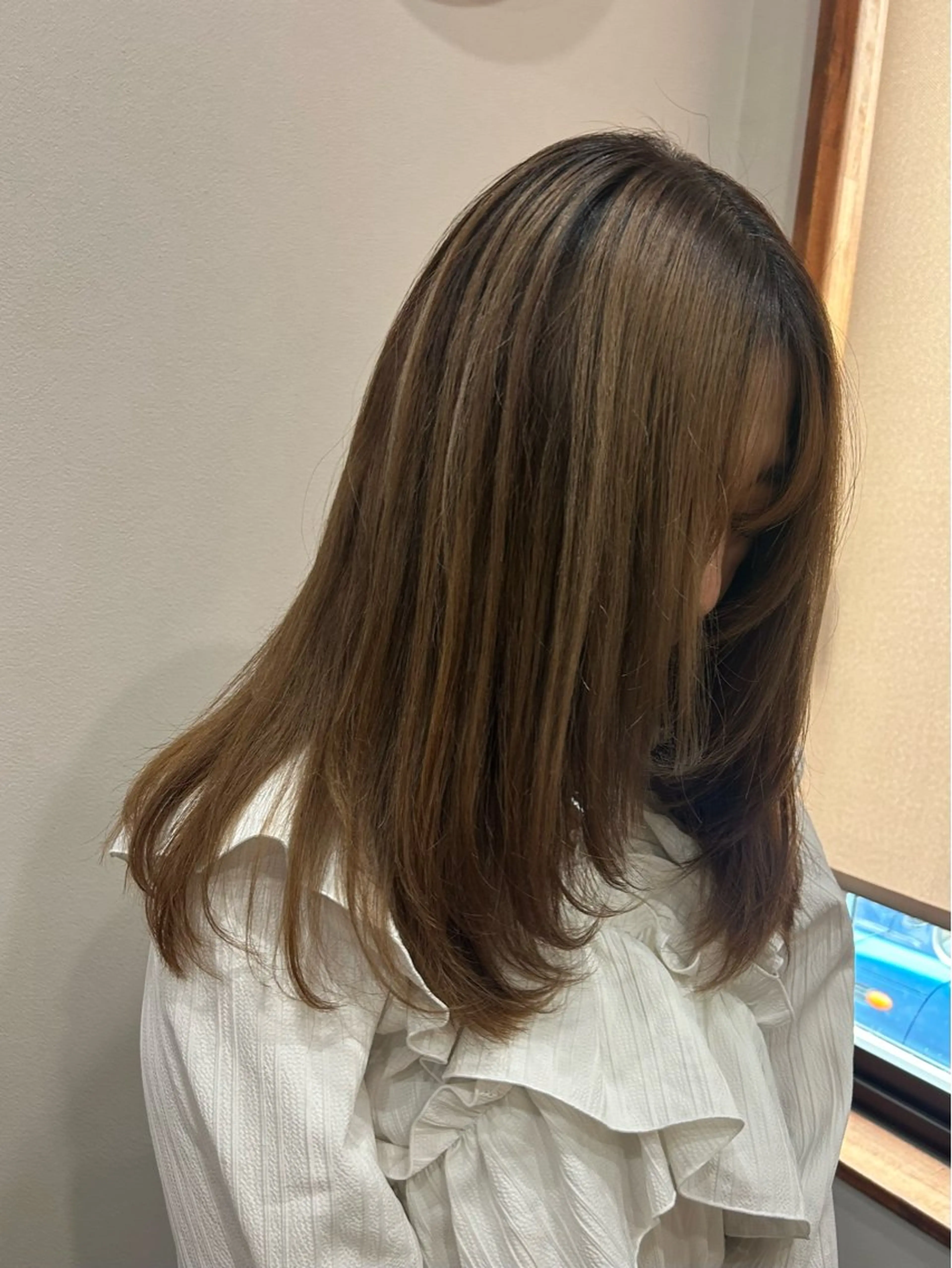 セミロング レイヤーカット Jamme /齋藤 若菜のヘアスタイル