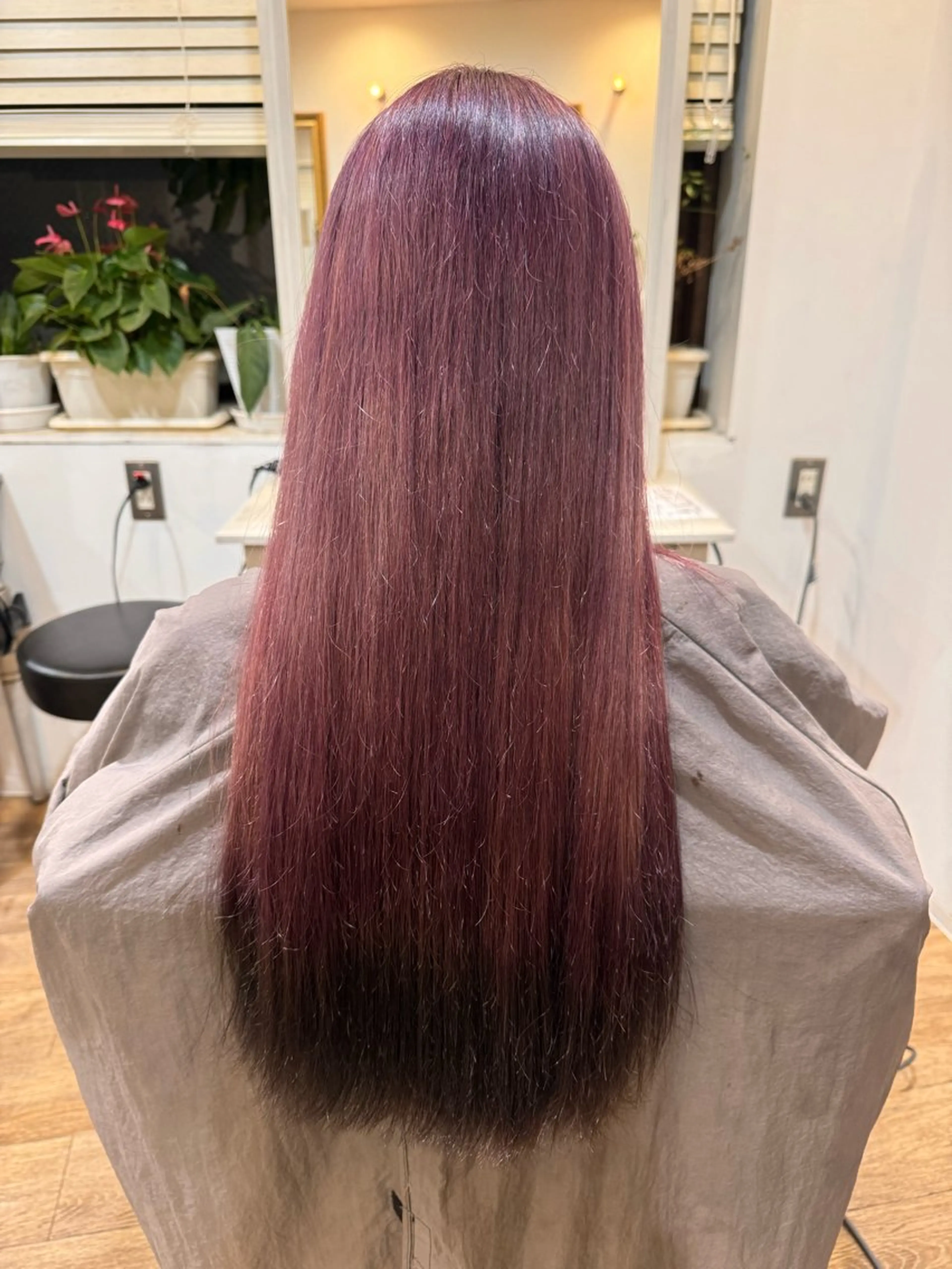 ロング カラー ピンクカラー 調整中です🙇‍♀️ 高橋さらのヘアスタイル