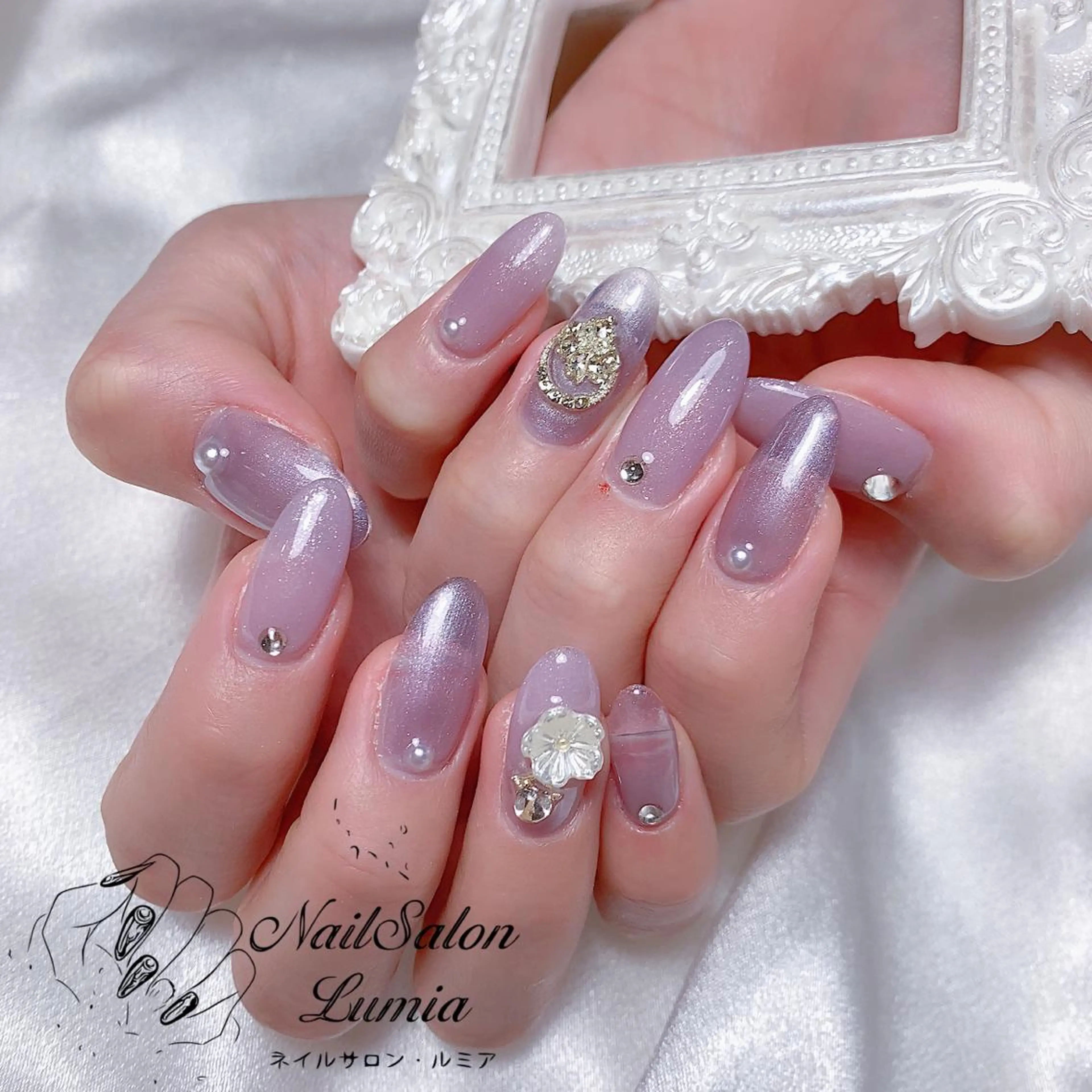 ネイル ハンドネイル ネイルサロン ルミア Lumia 店長のネイルデザイン