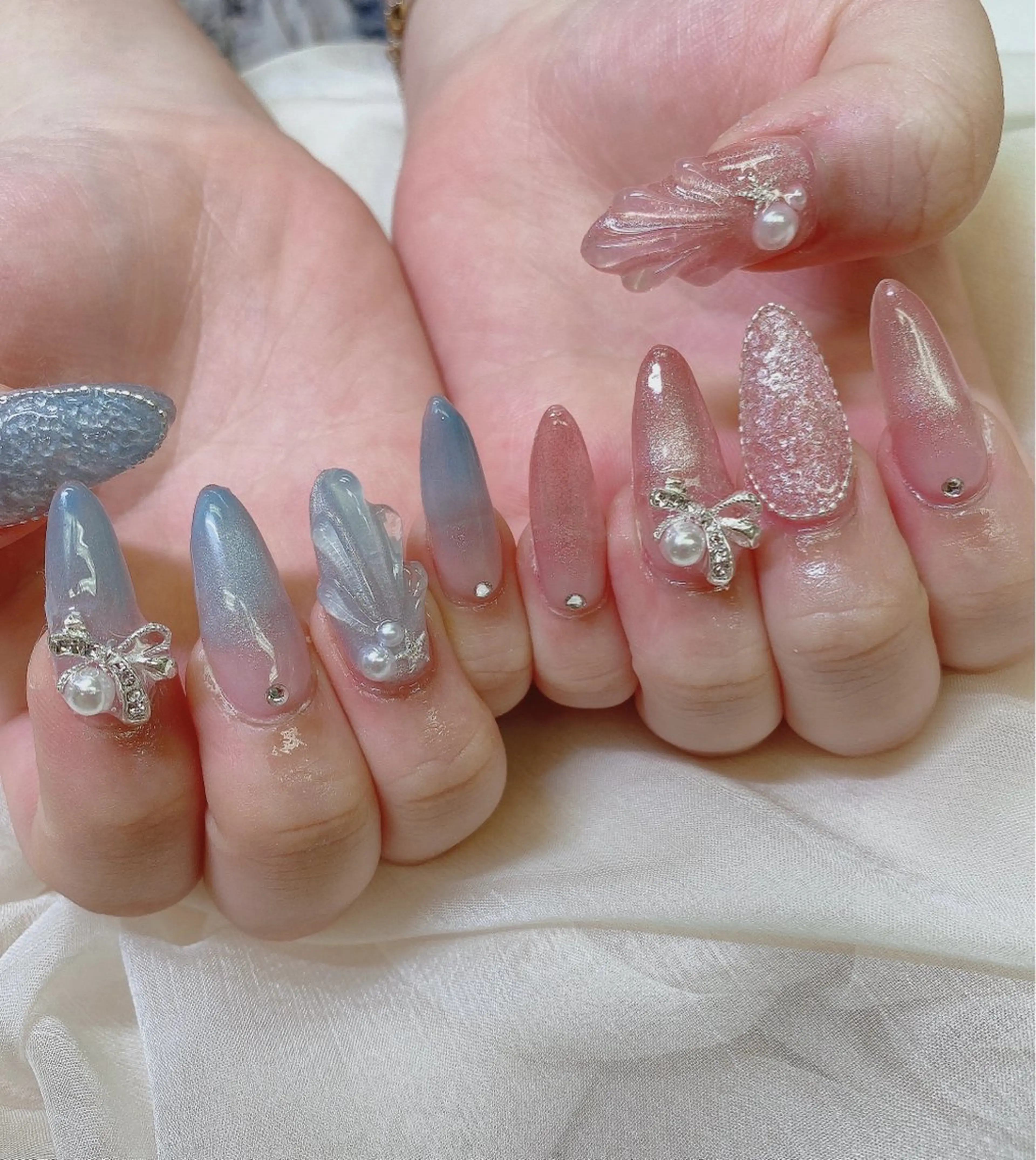 ロング JNA認定講師🌸 RIEのネイルデザイン