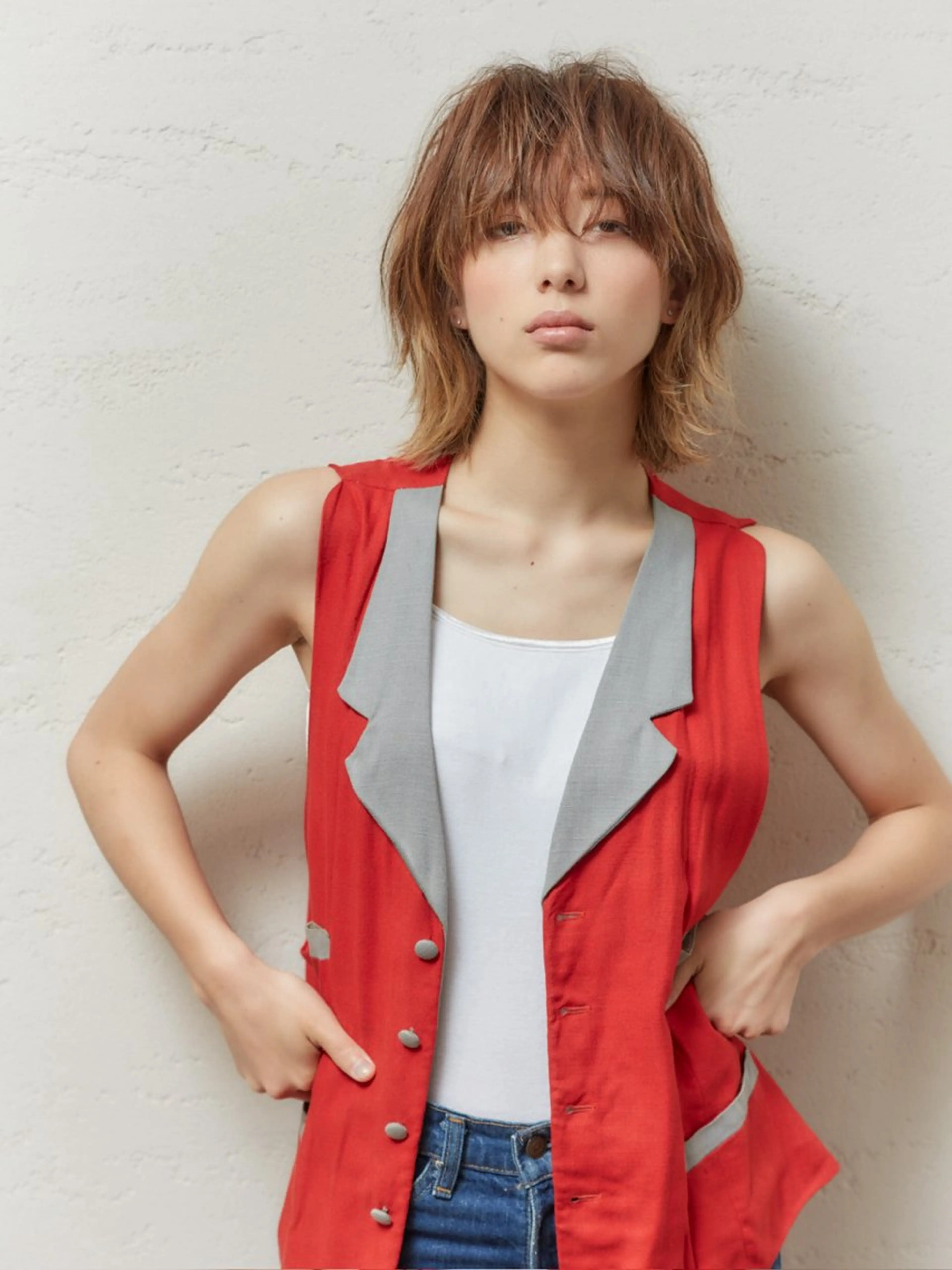 ミディアム 【銀座｜店長】 イノケンのヘアスタイル