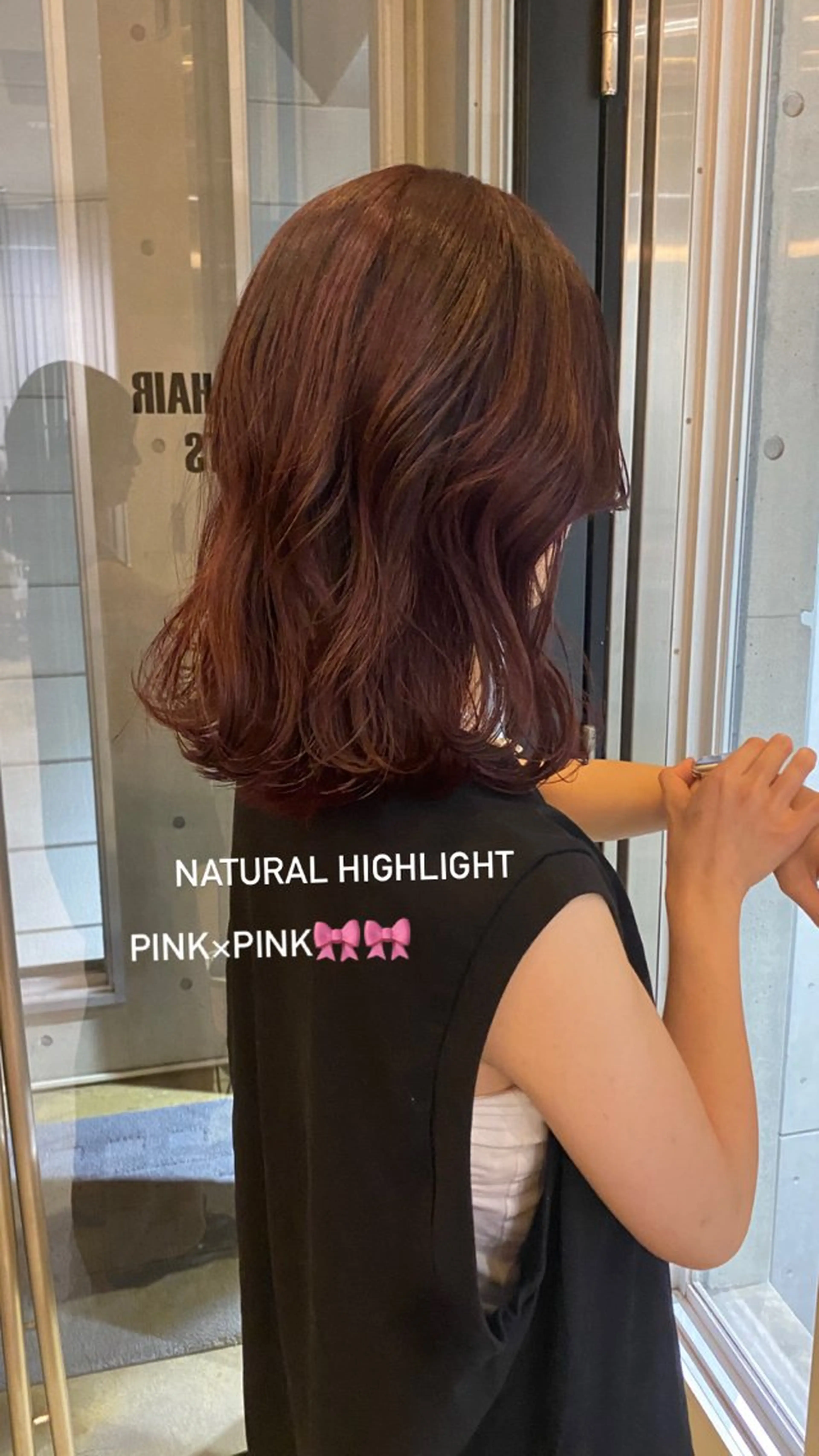 ミディアム abe yuikaのヘアスタイル