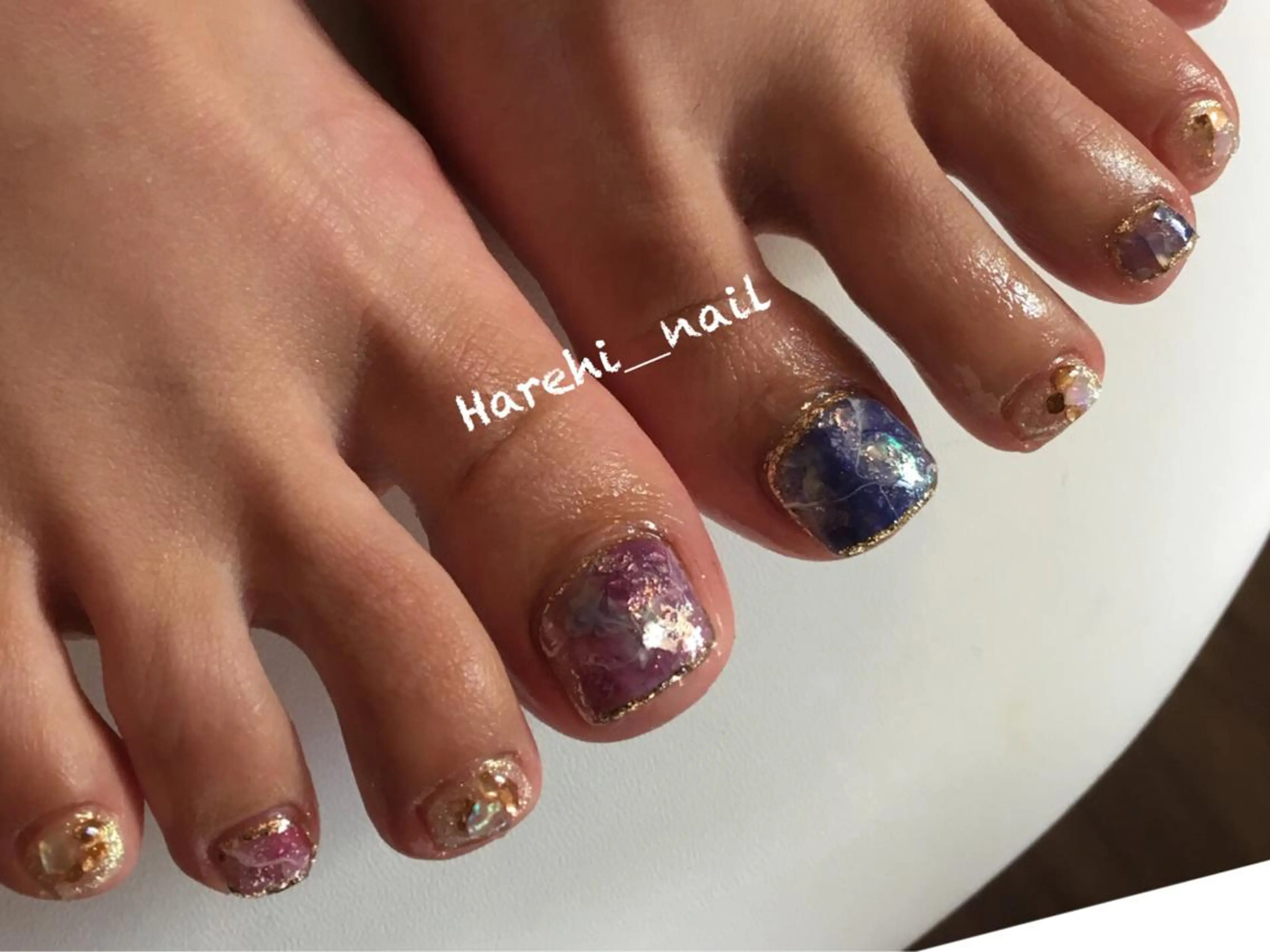 ネイル フットネイル Harehi_ nailのネイルデザイン