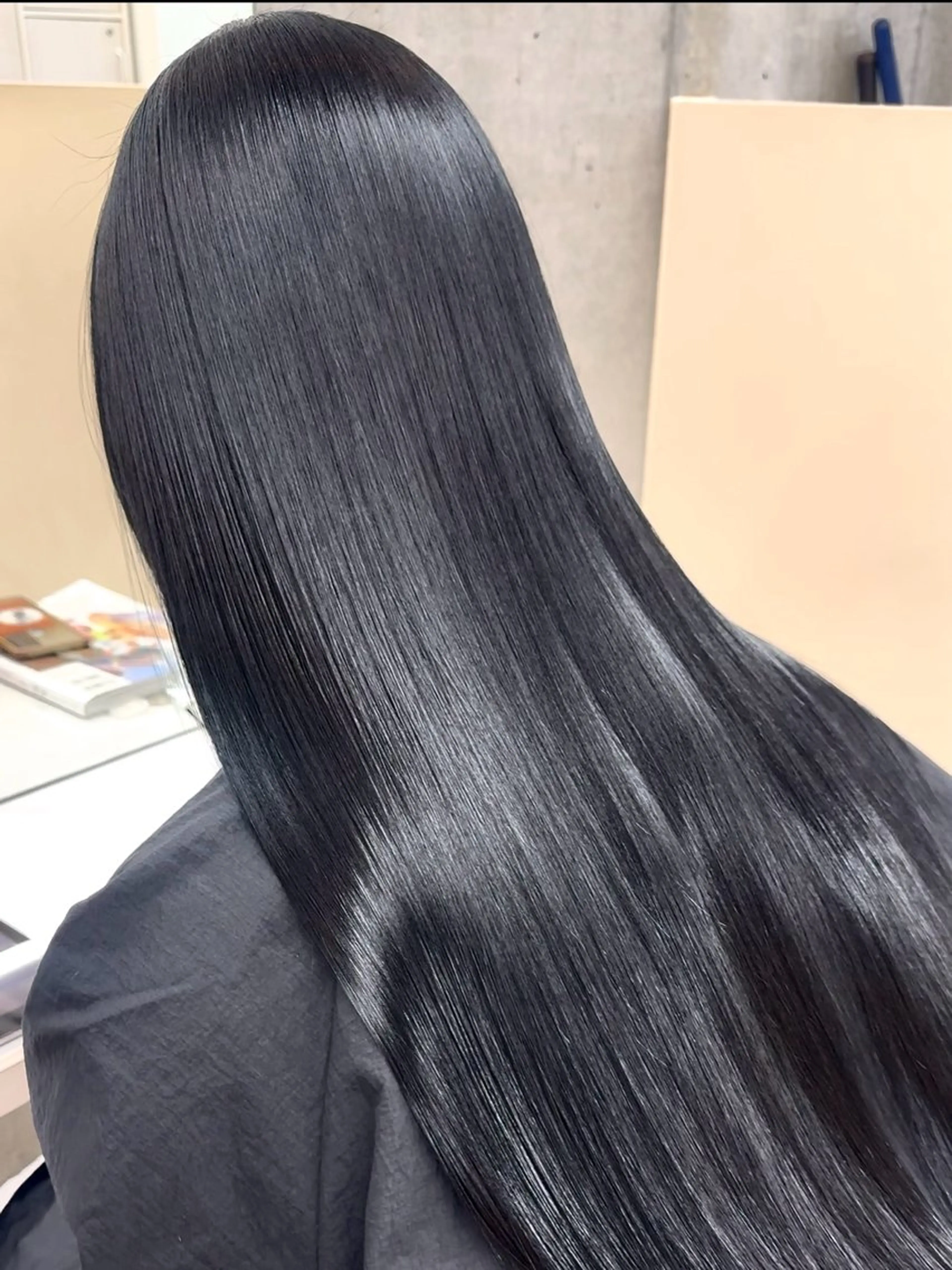 ロング 縮毛矯正 うる艶ヘア♡韓国好き 透明感　shotaのヘアスタイル