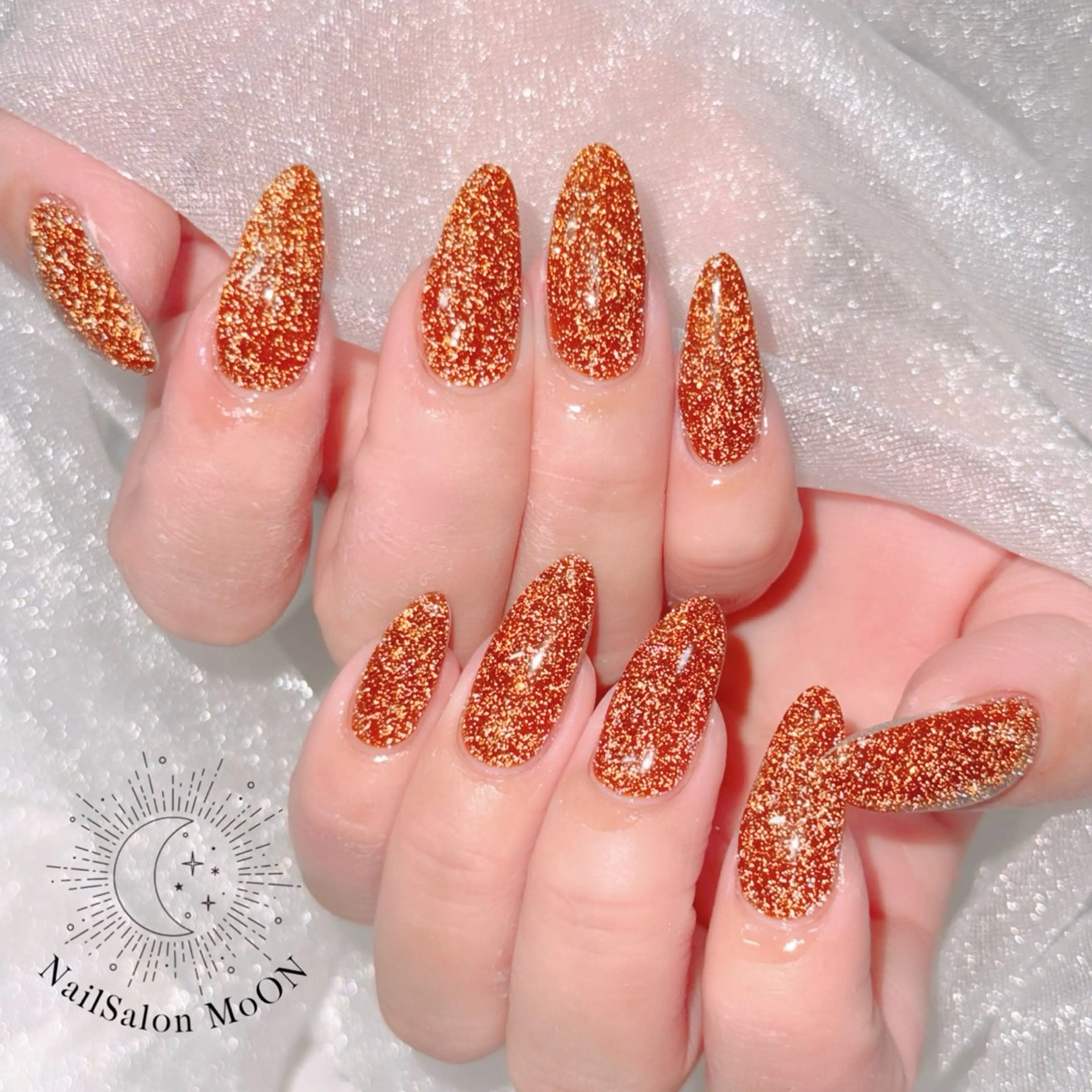 ネイル フラッシュネイル ラメ(グリッター) ハンドネイル ハンドケア MoON...❤︎ MeGuのネイルデザイン