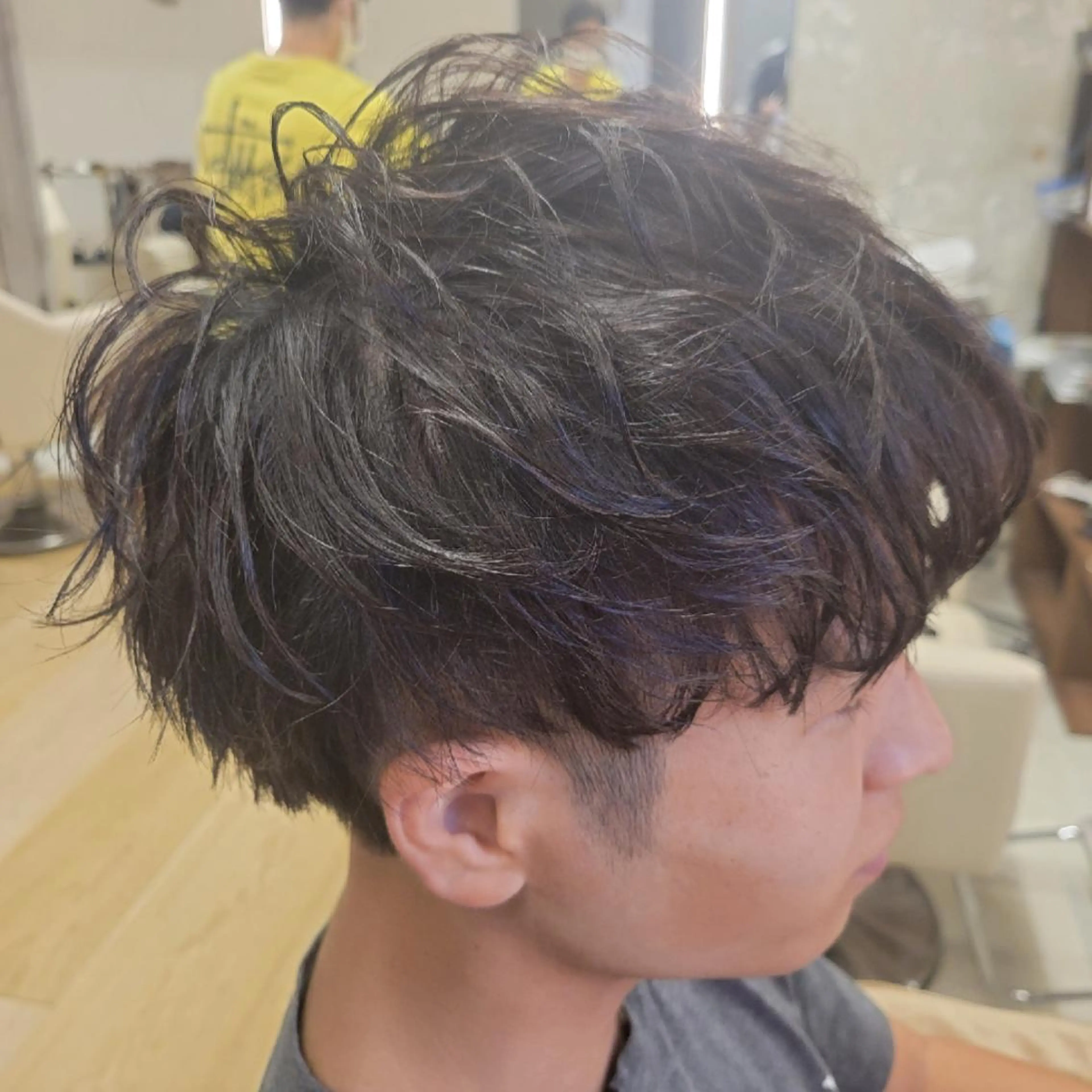 メンズ カット パーマ 💐Romio綱島 　大墨💐のヘアスタイル