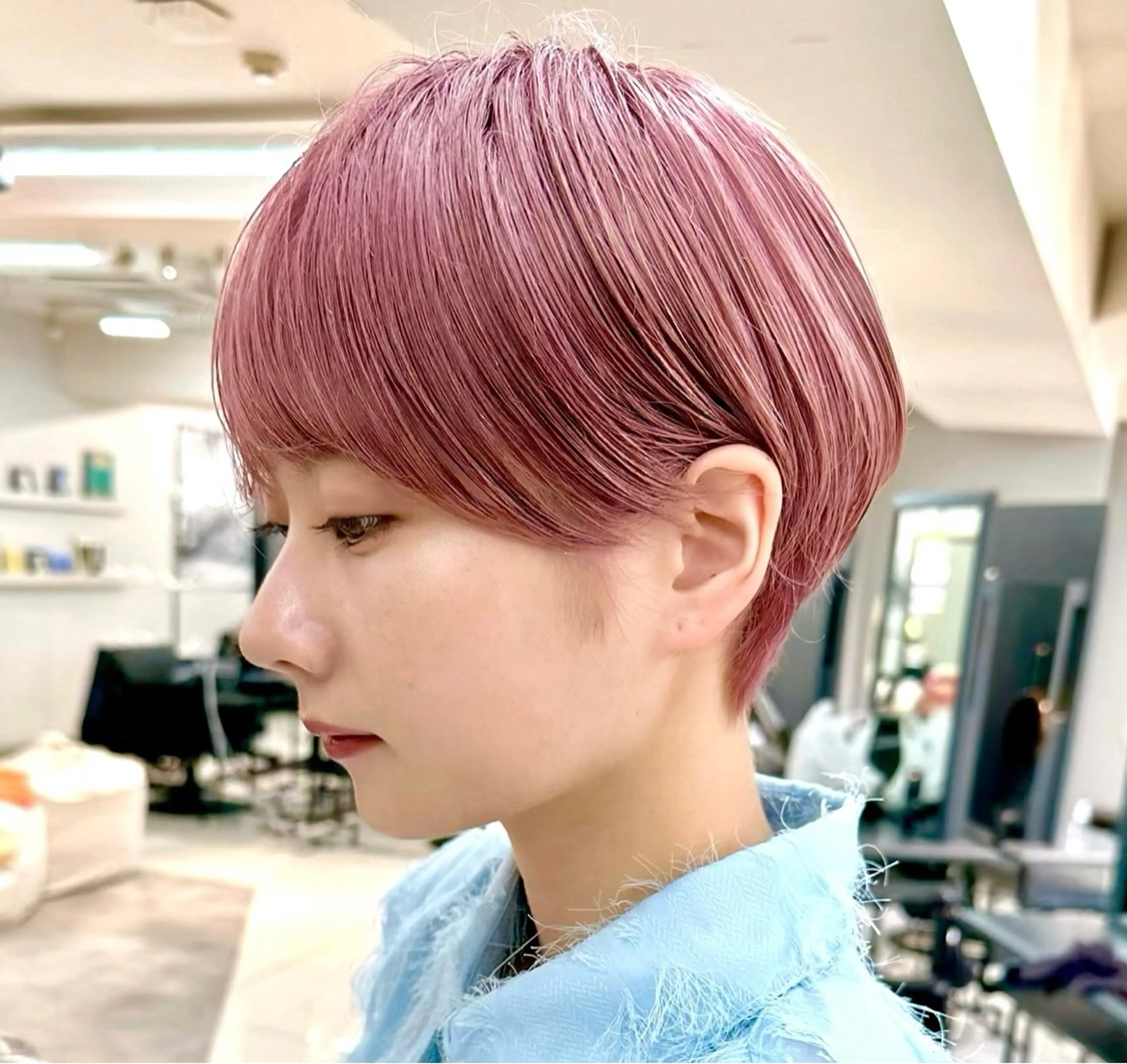 ショート ヘアカラー 骨格診断で絶対可愛い ✨丸みショート✨凌弥のヘアスタイル