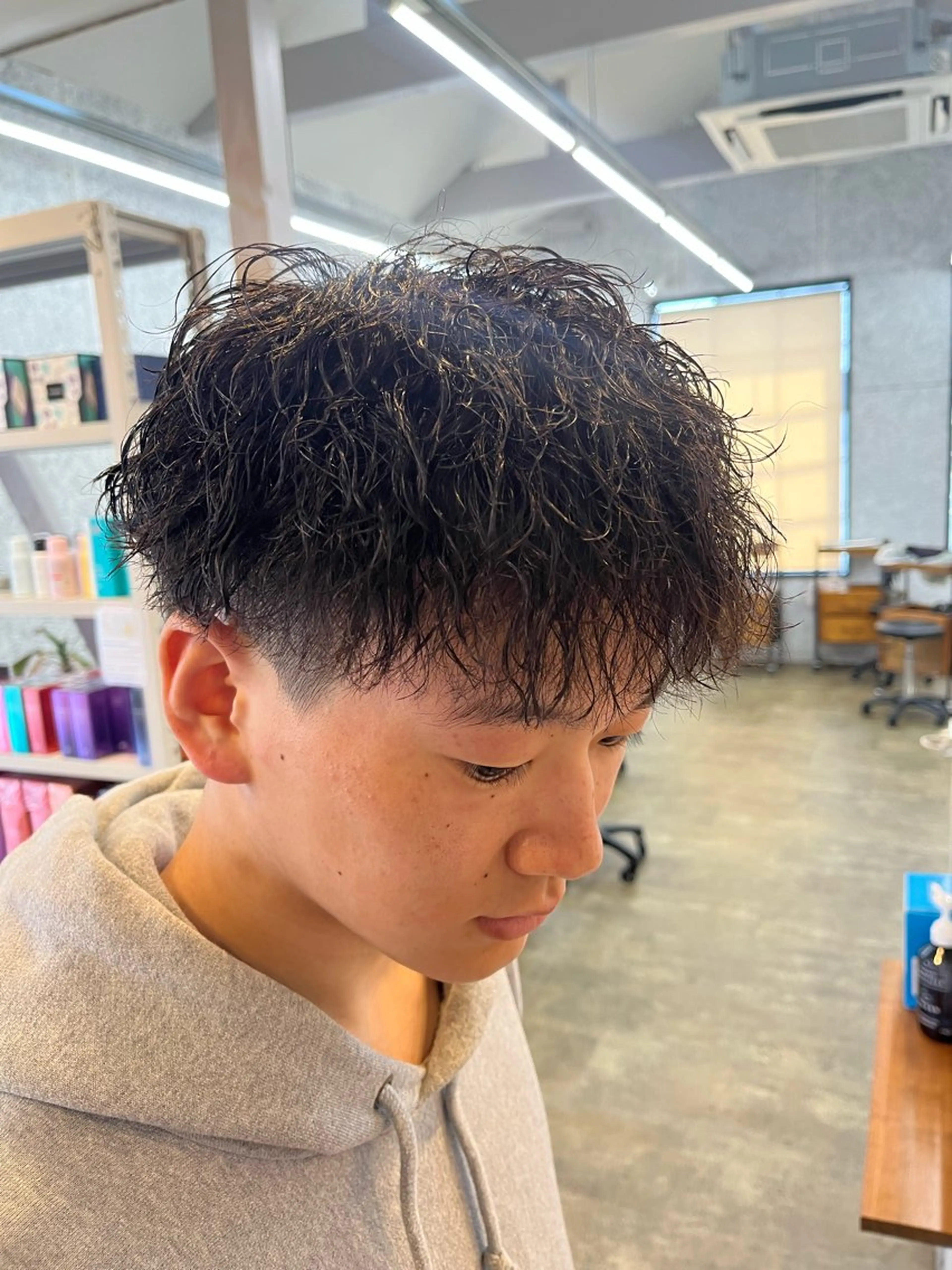 パーマ メンズ カノエ出雲大塚店 田村陸のヘアスタイル