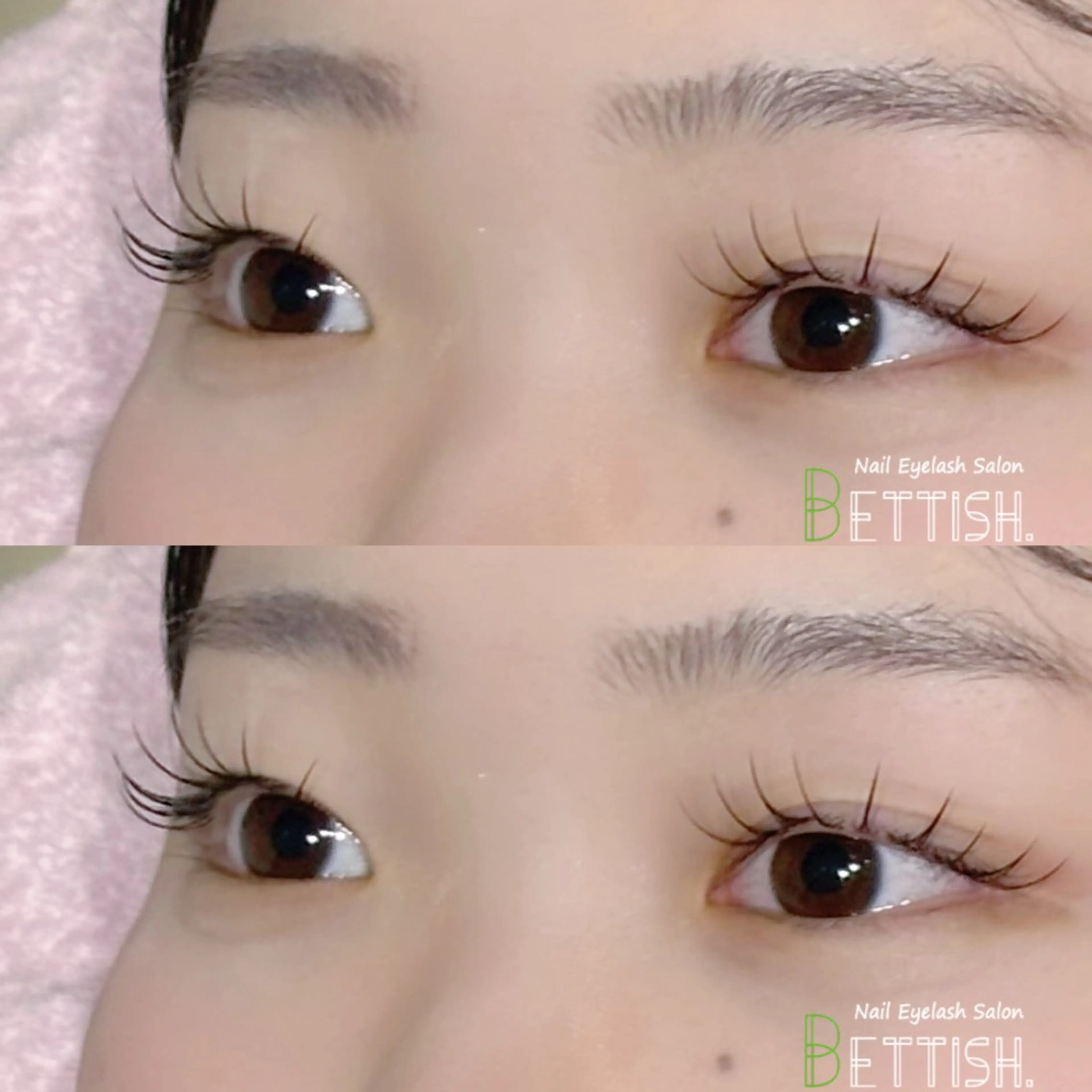 マツエク・マツパ フラットラッシュ BETTISH🩵 SERIのマツエク・マツパデザイン