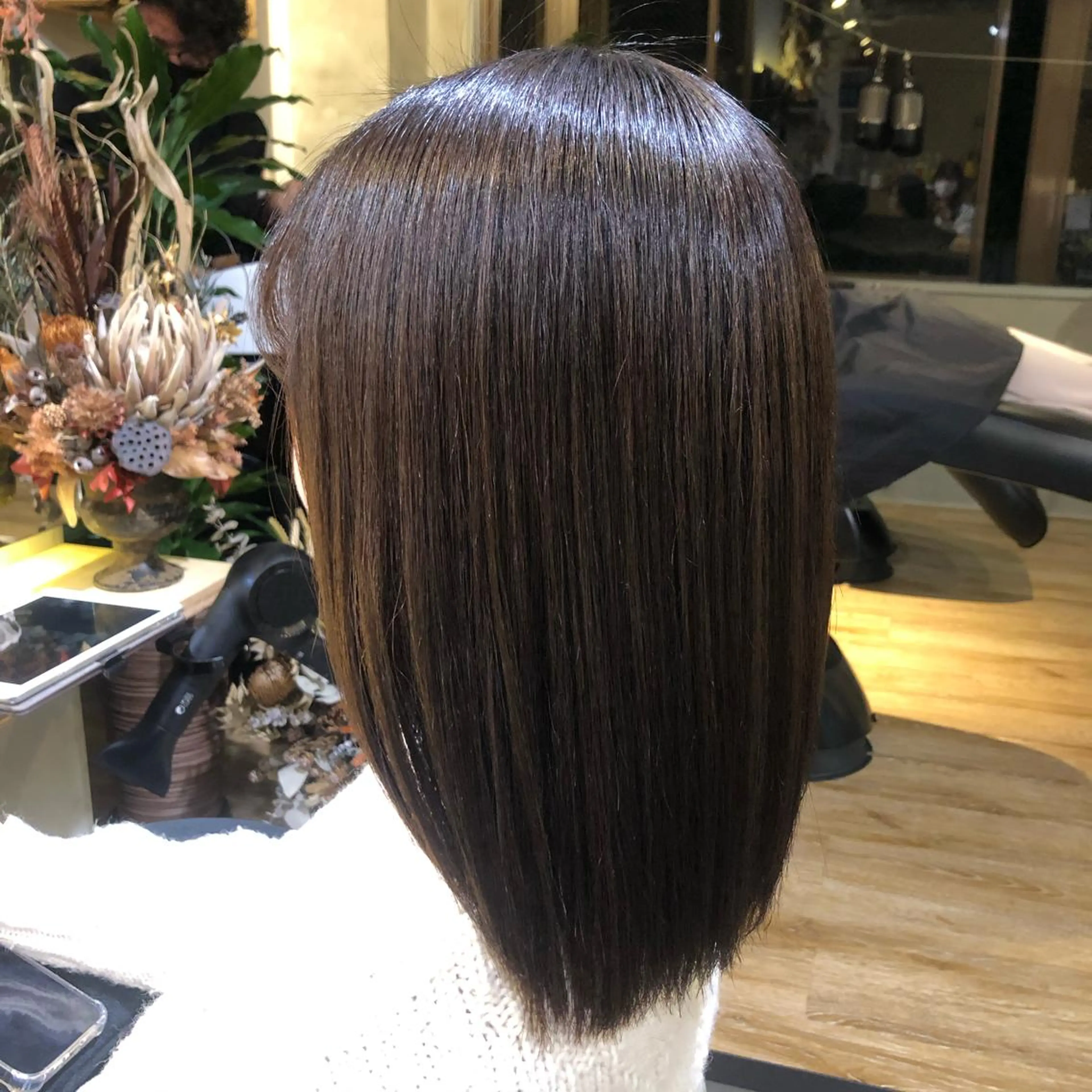 ミディアム 青木 ありさのヘアスタイル