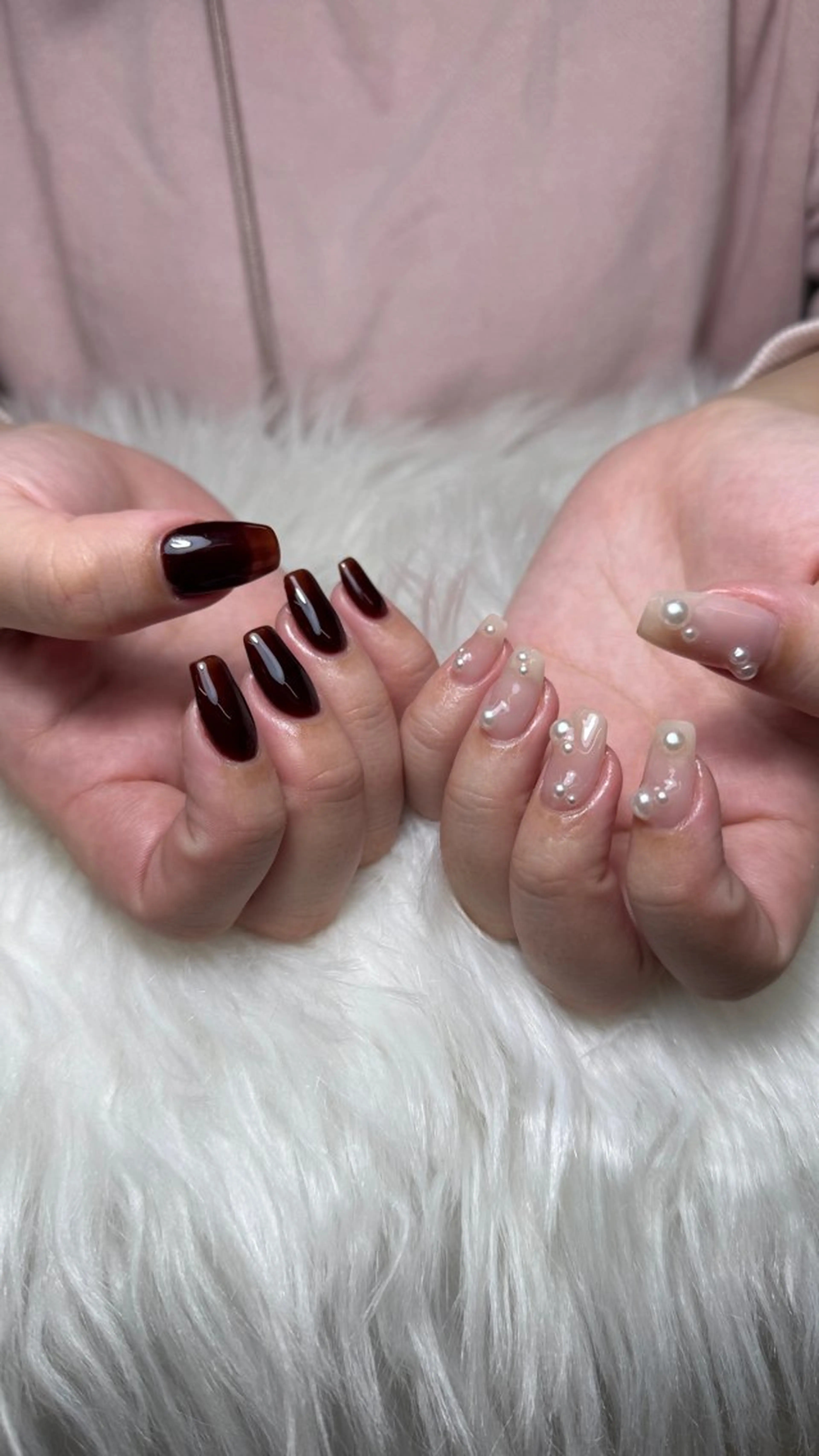 ネイル 韓国ネイル 持ち込み ニュアンスネイル ワンホンネイル ハンドネイル Mio Nailのネイルデザイン