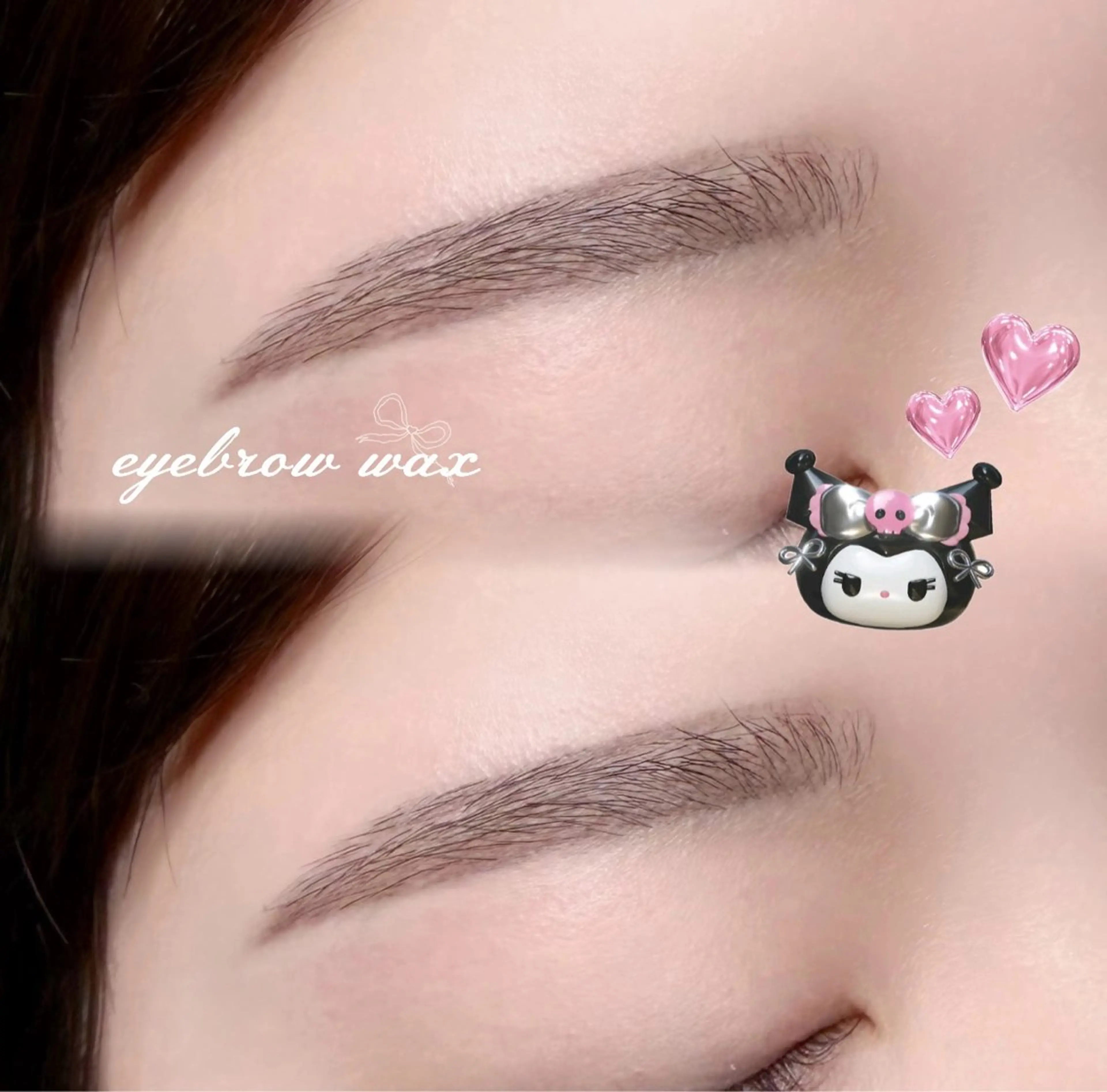 アイブロウ ワックス脱毛 CreBiA🤍 moanaのマツエク・マツパデザイン