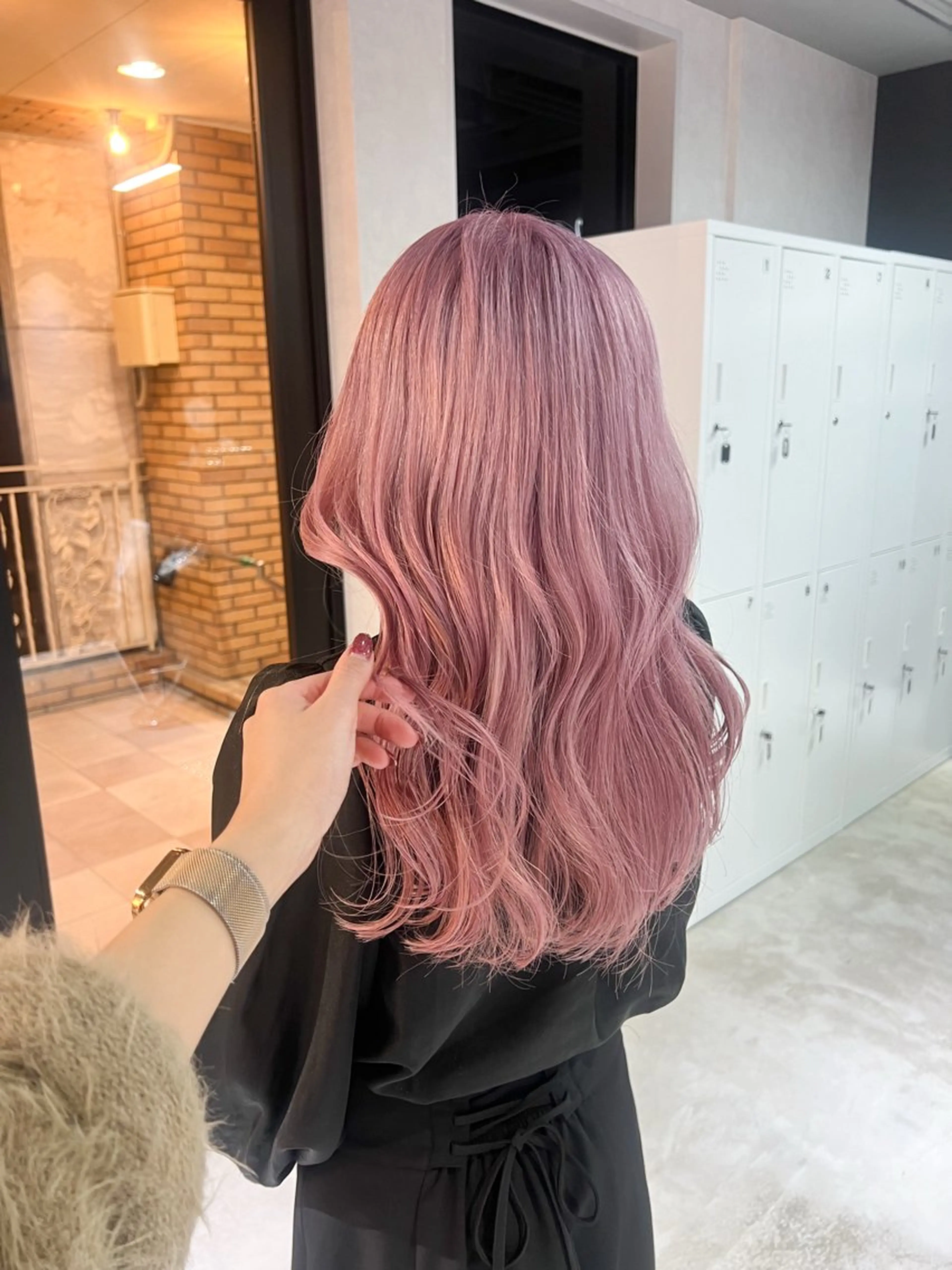 【💛ハイトーン💛】ブリーチありダブルカラー(リタッチ🙆♀️)➕高保湿トリートメントの写真