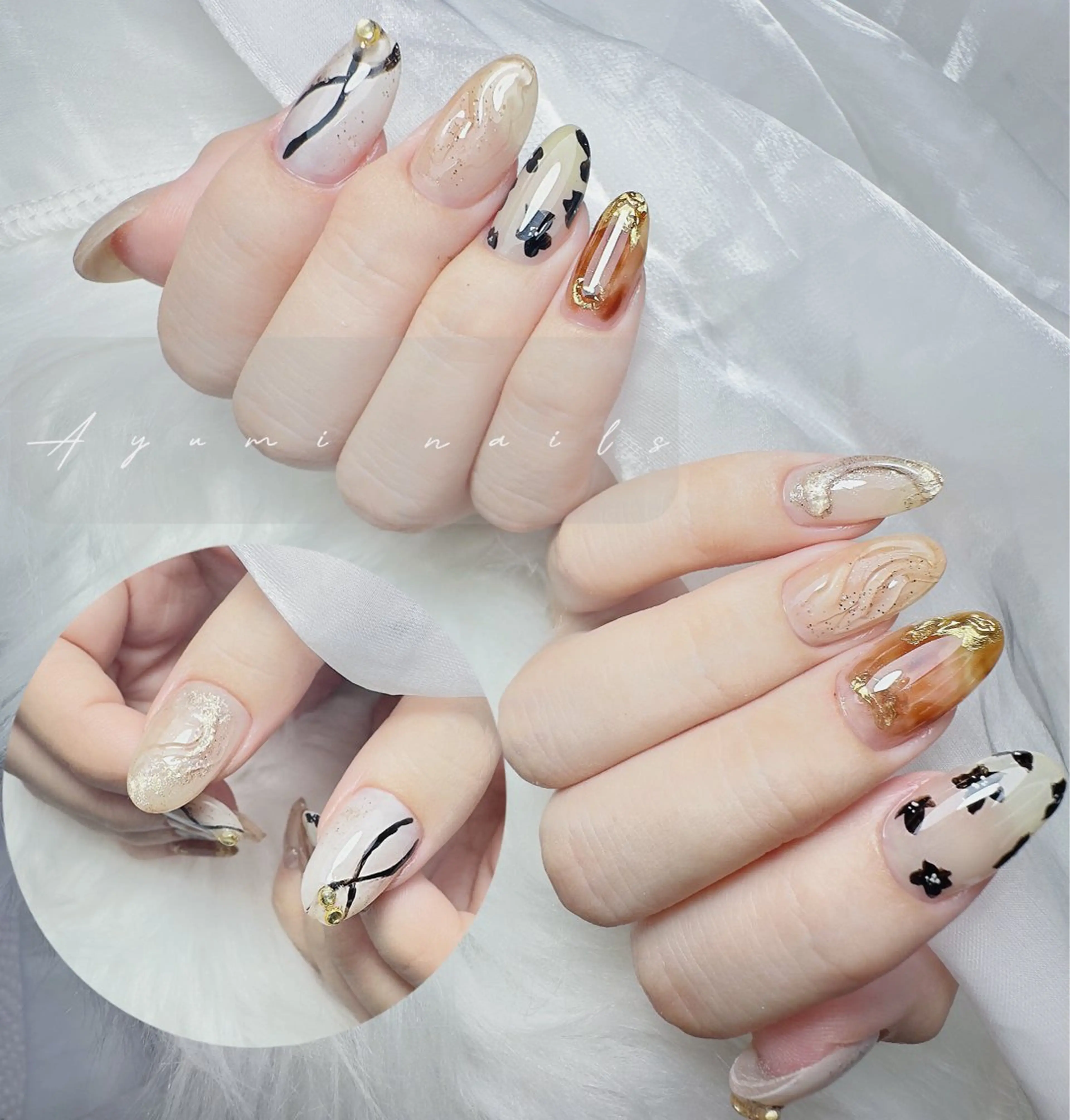 ネイル ハンドネイル YUMI ニュアンスnailsのネイルデザイン
