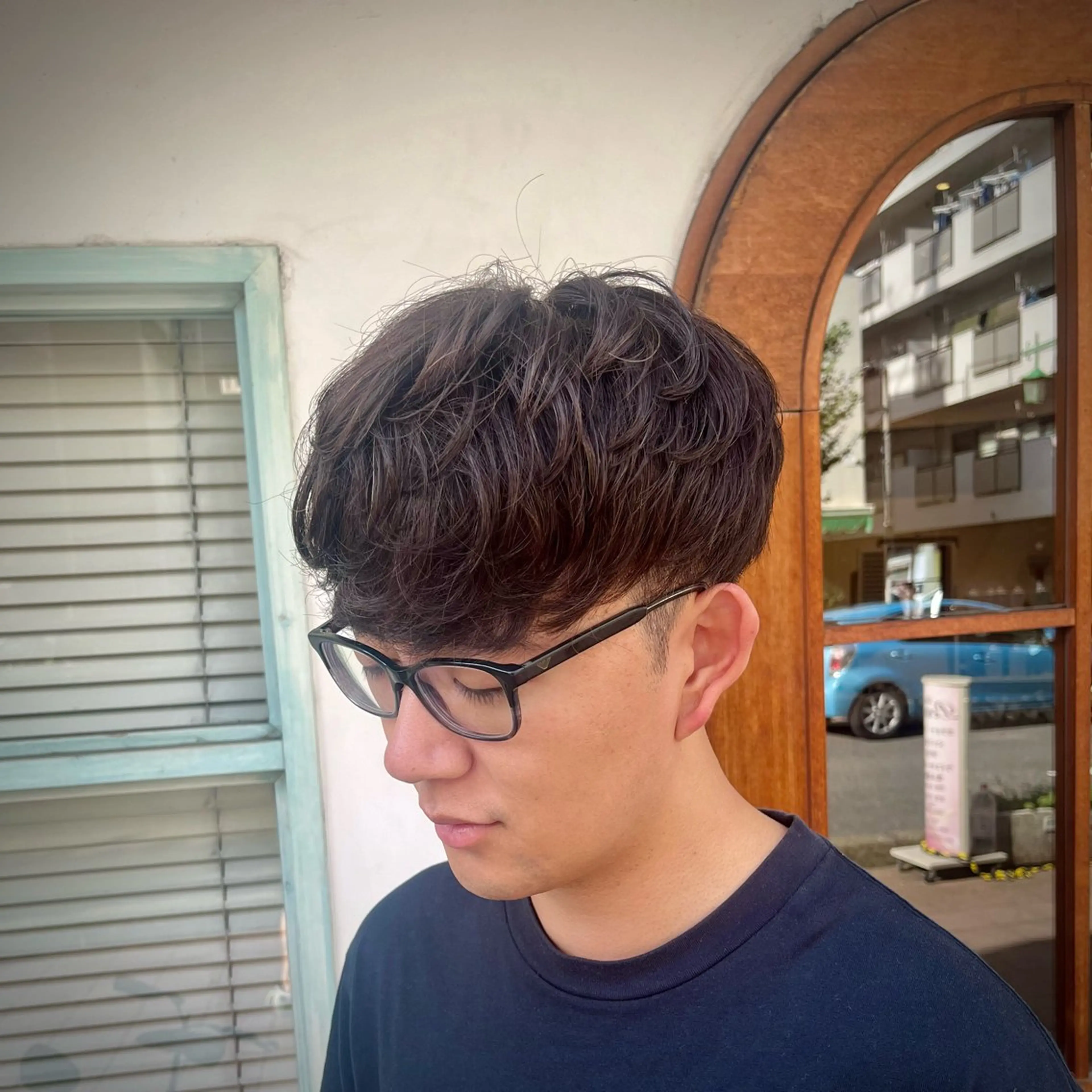 カラー メンズ ブラウンカラー カット ヘアカラー 🟦メンズ特化🟦 たかしま　あさひのヘアスタイル