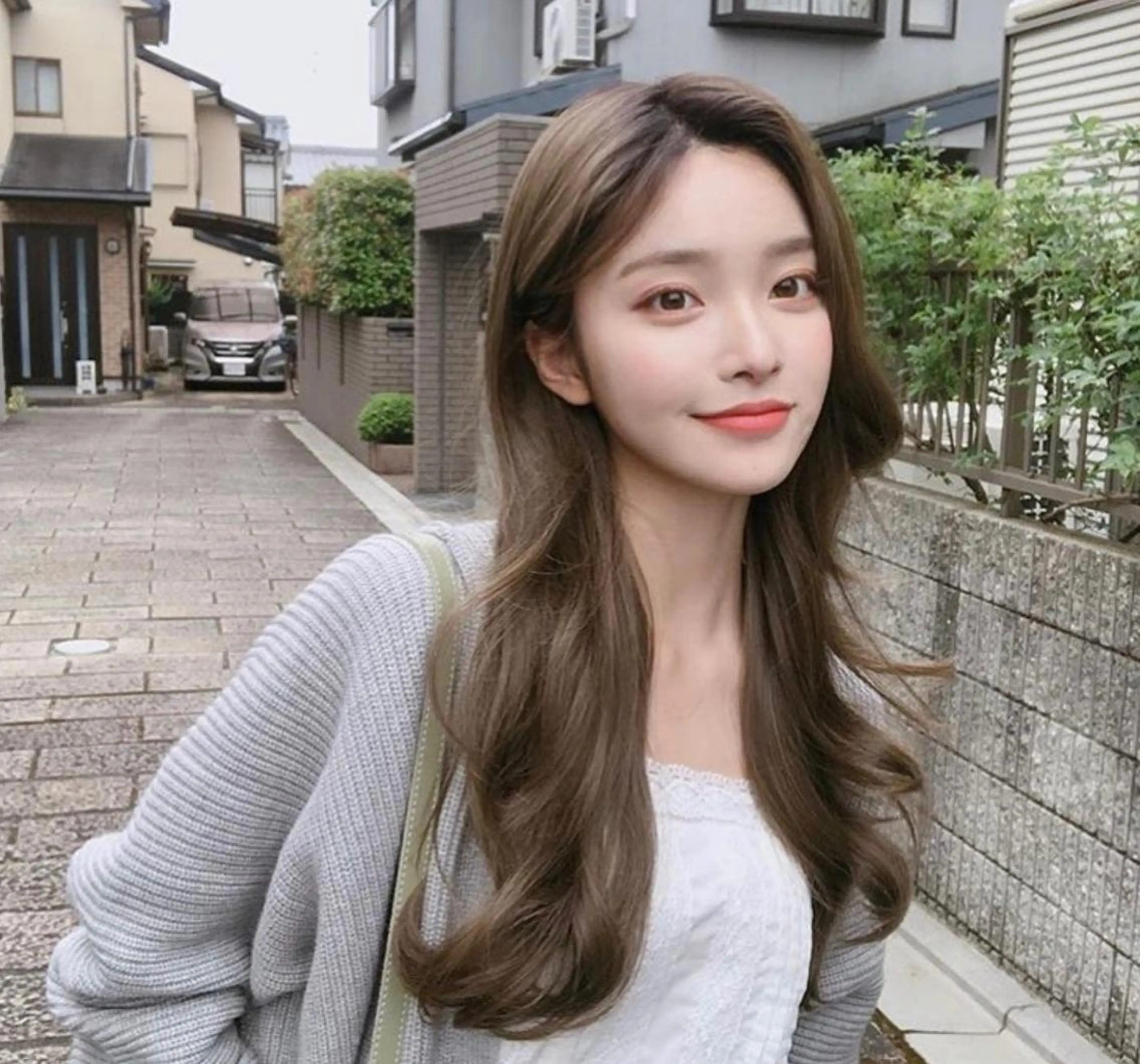 ロング カット ヘアカラー トリートメント 透明感/ツヤ髪/ さら艶/前田祥汰のヘアスタイル