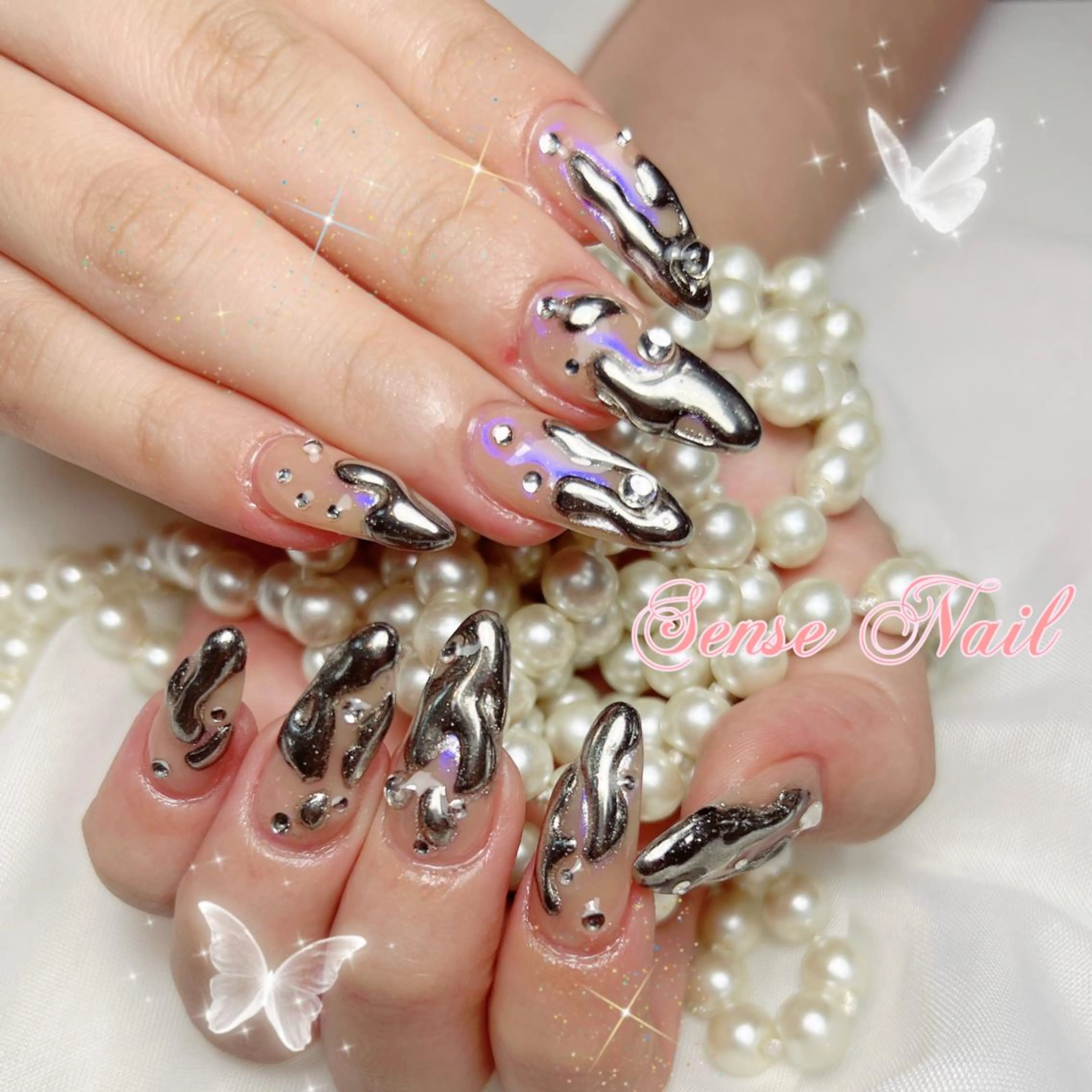 ネイル アートネイル ハンドネイル ハンドケア 🎀Sense Nail池袋店🎀のネイルデザイン