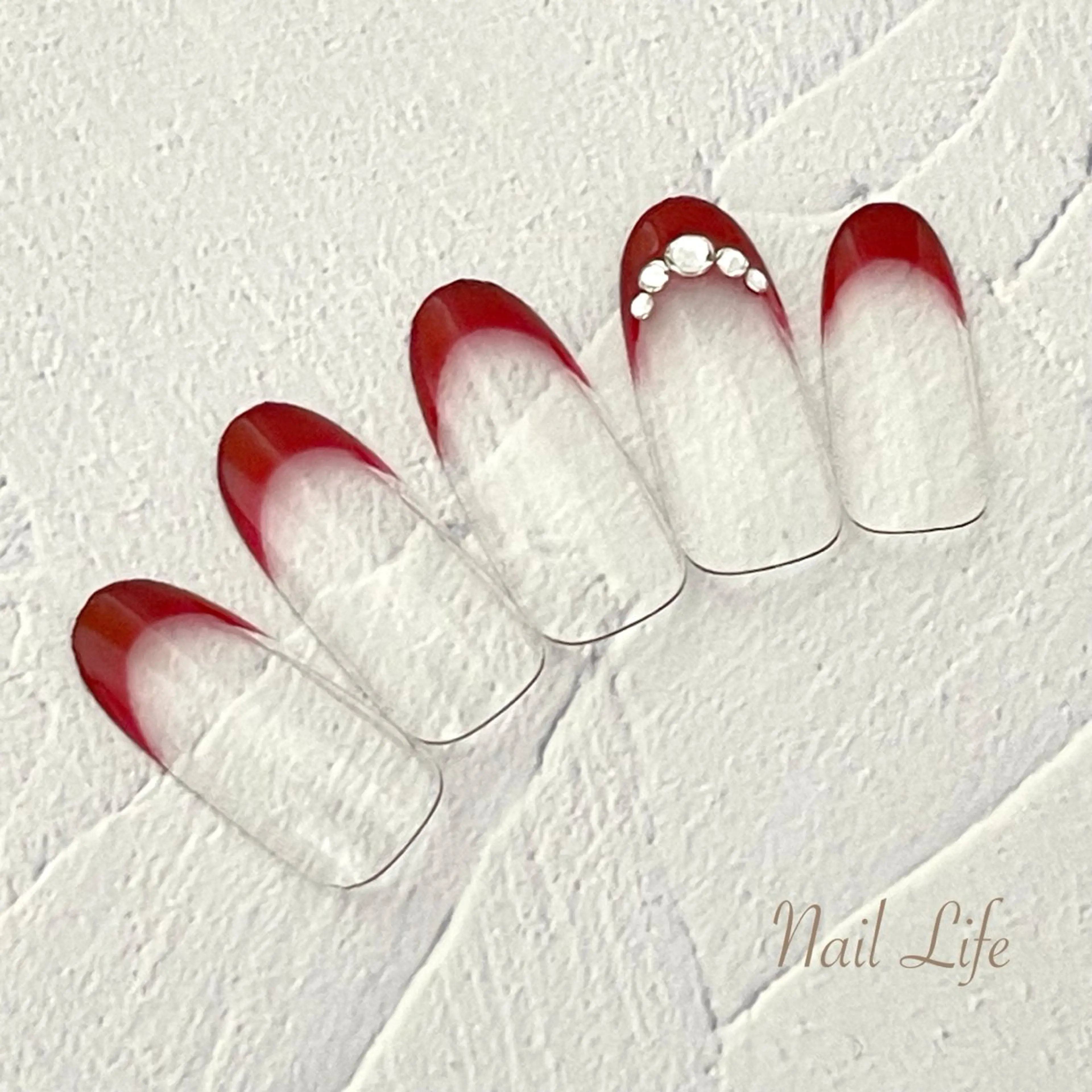 ネイル ボルドー フレンチネイル 大嶋 めぐみのネイルデザイン