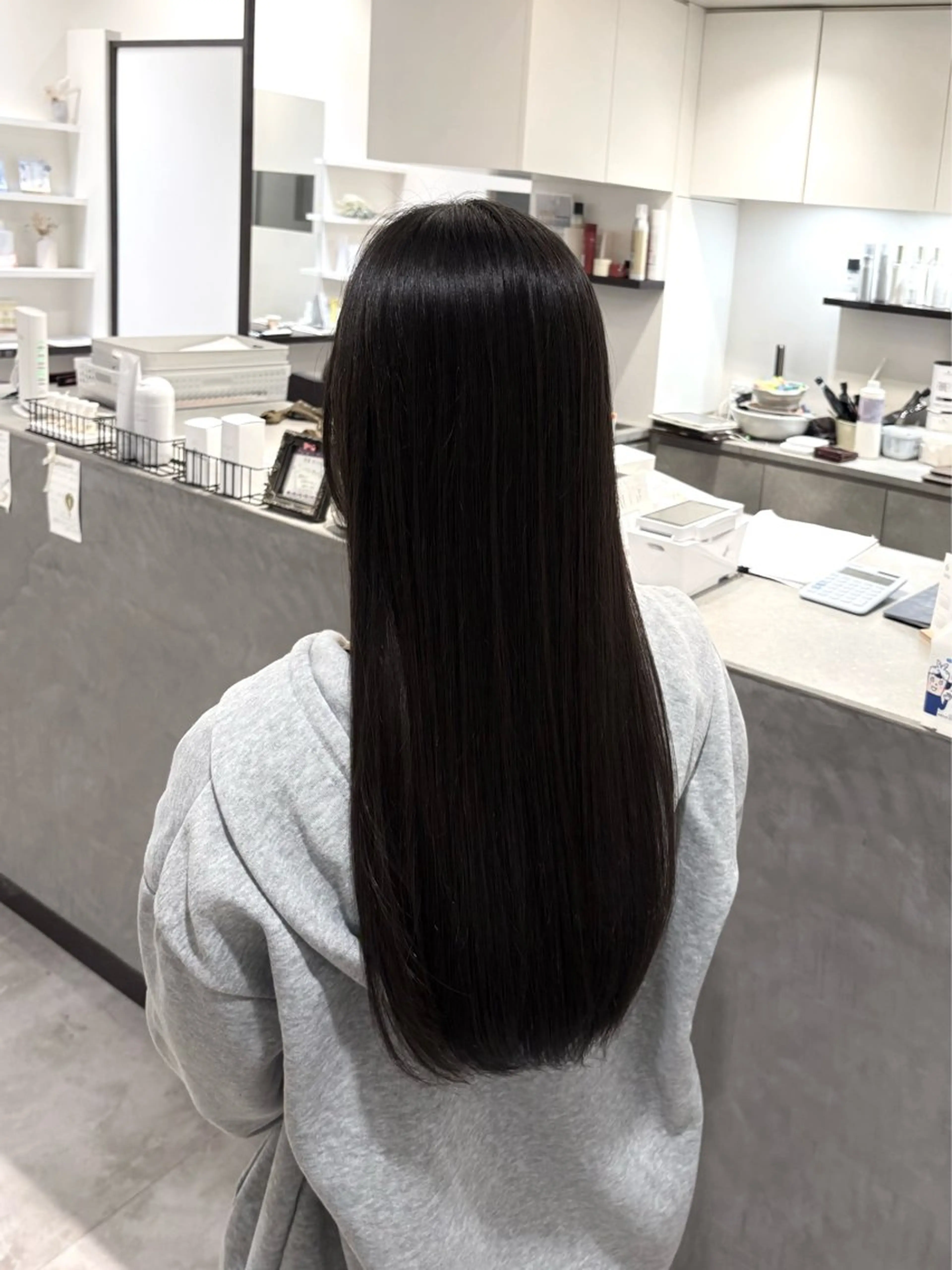 ロング 縮毛矯正 はしもとひより/ 巻ける矯正/艶カラーのヘアスタイル