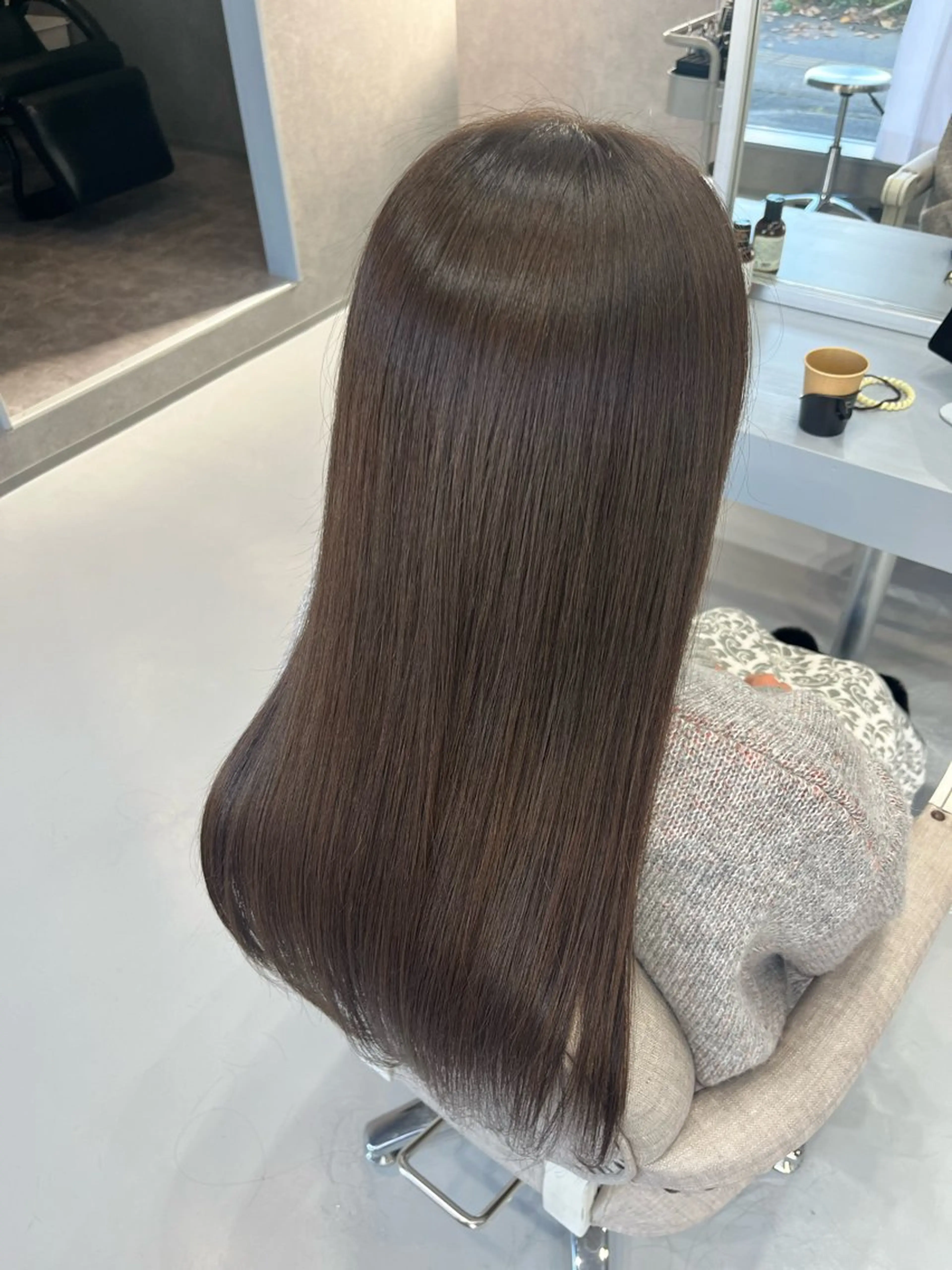 ✨🧡特別価格🧡✨【傷んだ髪の救世主】超音波5stepラメトリートメント＋透明感カラー＋カットの写真