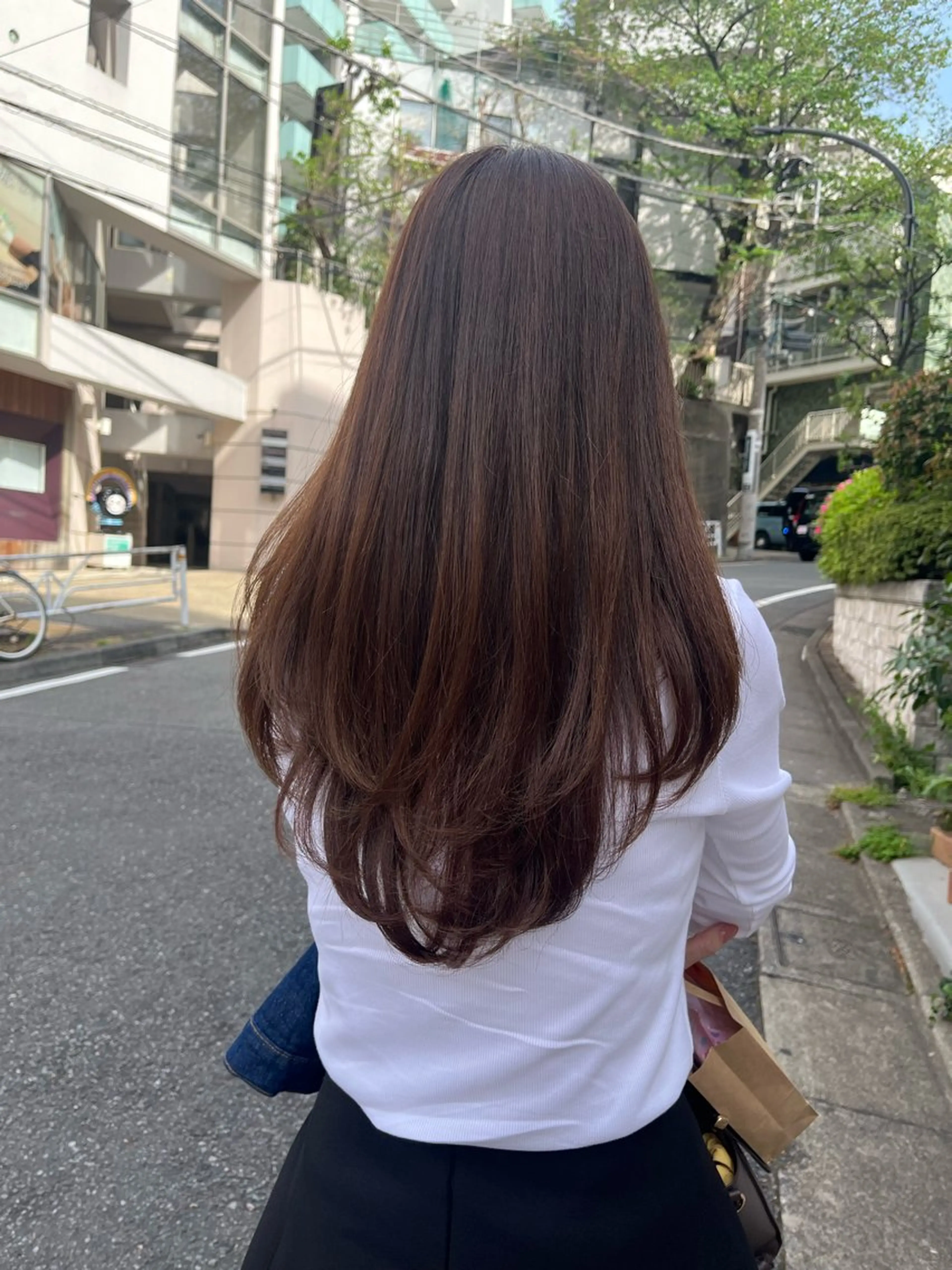 ロング カラー パーマ カット ヘアカラー パーマ 縮毛矯正 トリートメント 🦮shiori アイドルオタク🦮のヘアスタイル