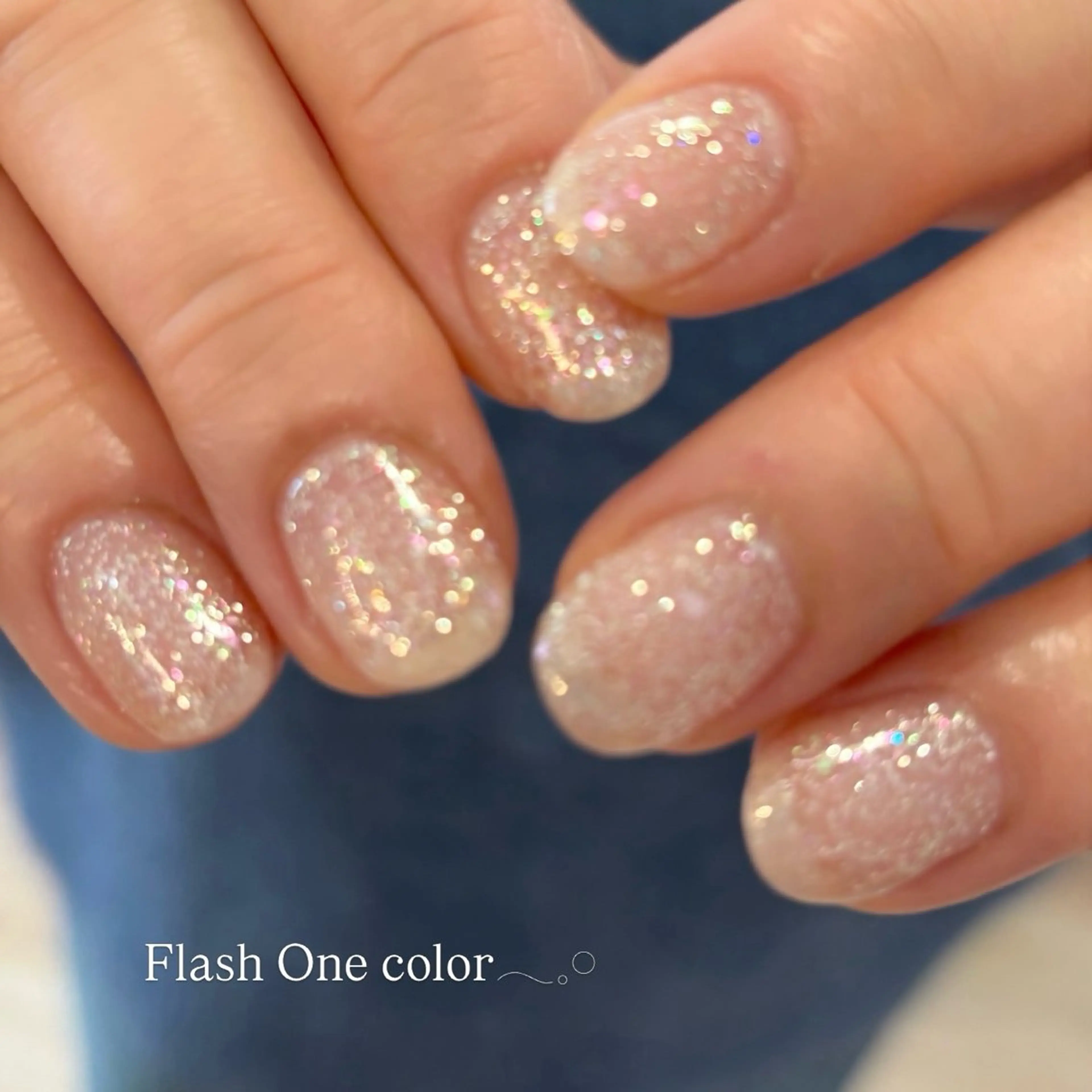 ネイル フラッシュネイル ワンカラーネイル ハンドネイル flore nailのネイルデザイン