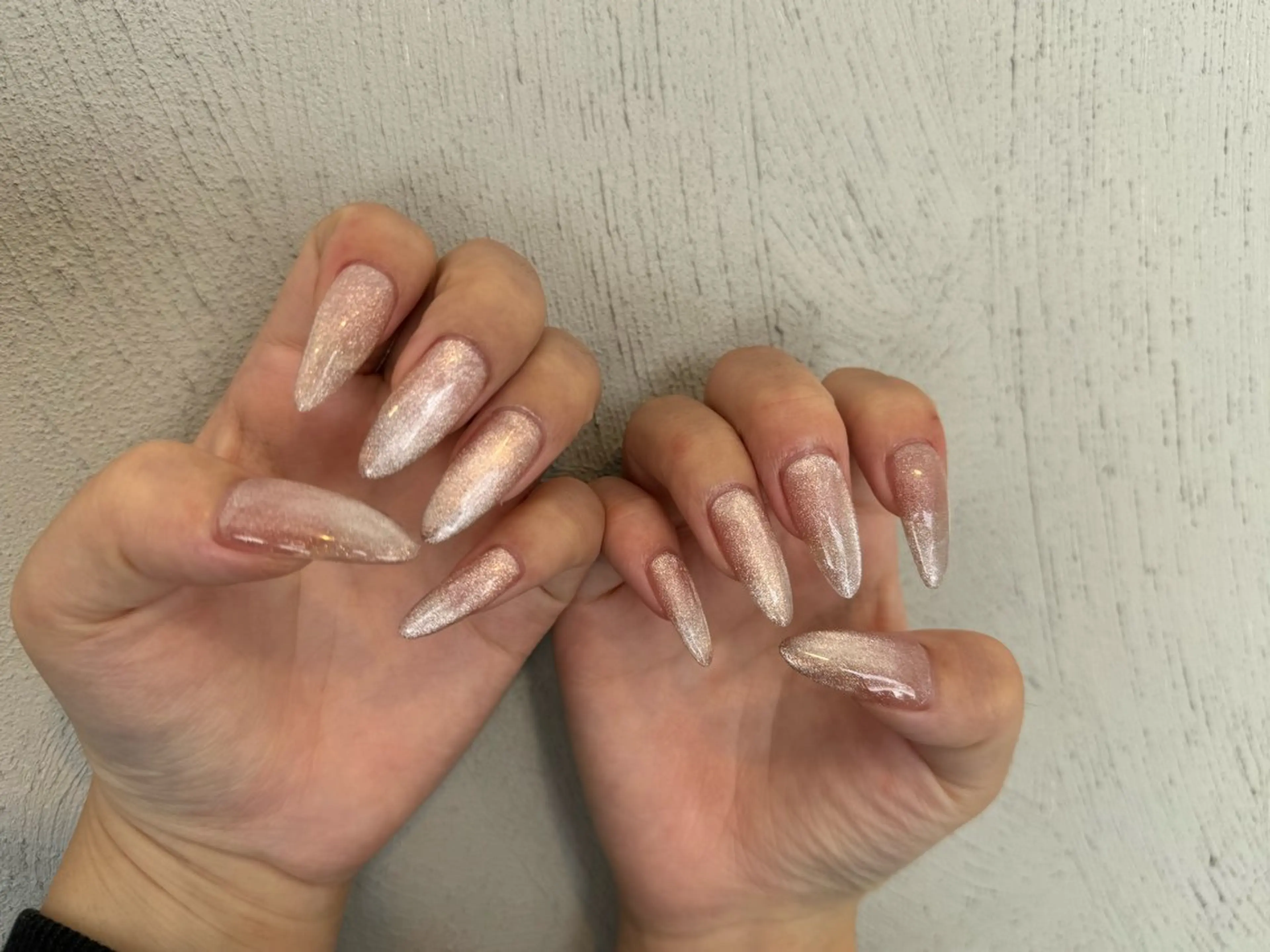 ネイル キラキラネイル ロングネイル マグネットネイル Miho.Nail TwinEightのネイルデザイン