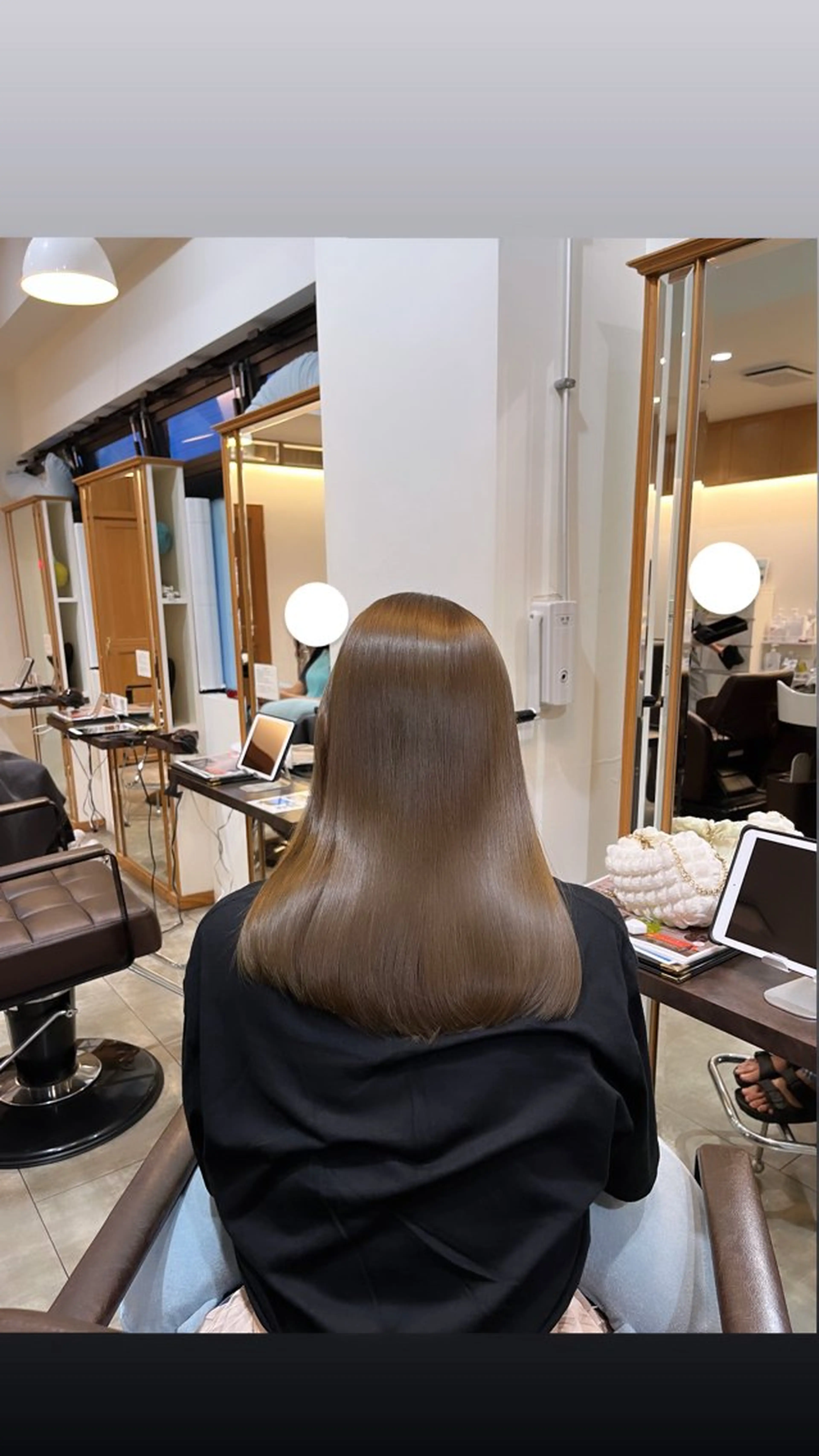 セミロング カラー mai @ma_____iiのヘアスタイル