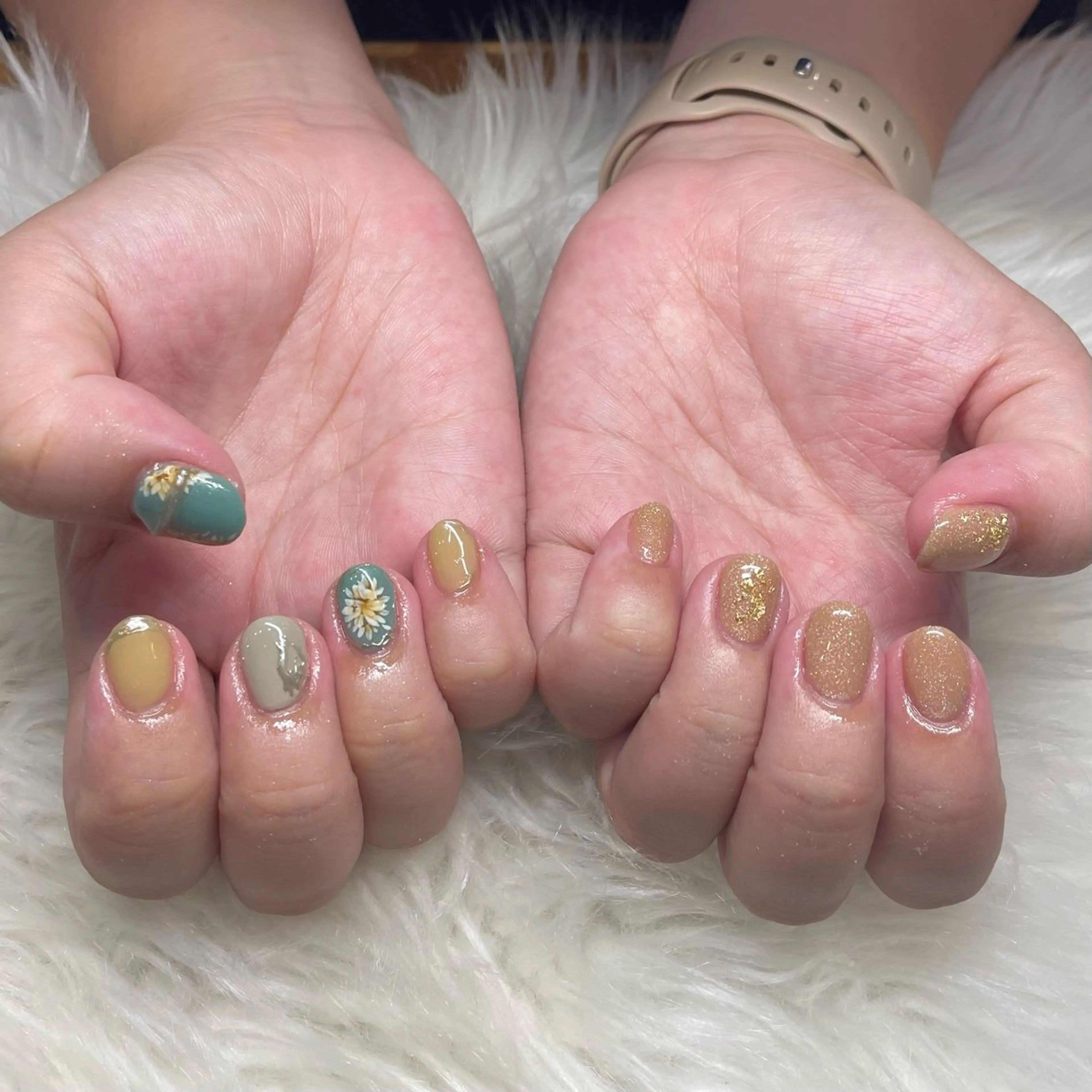 ネイル アートネイル ミラーネイル シュガープラム TAMURAのネイルデザイン