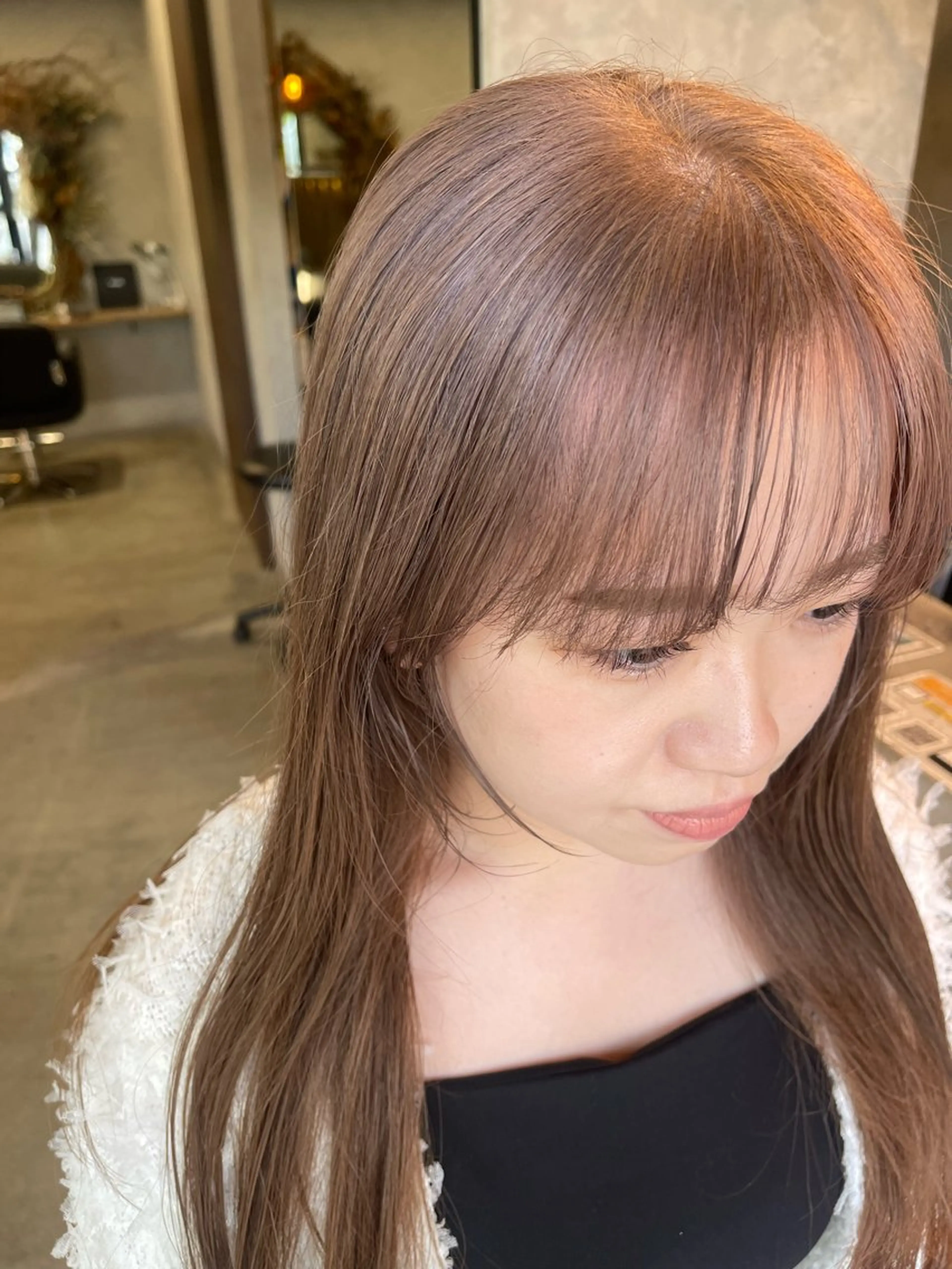 ロング カラー ブリーチ ピンクカラー ダブルカラー /まつ毛パーマ🎀のヘアスタイル