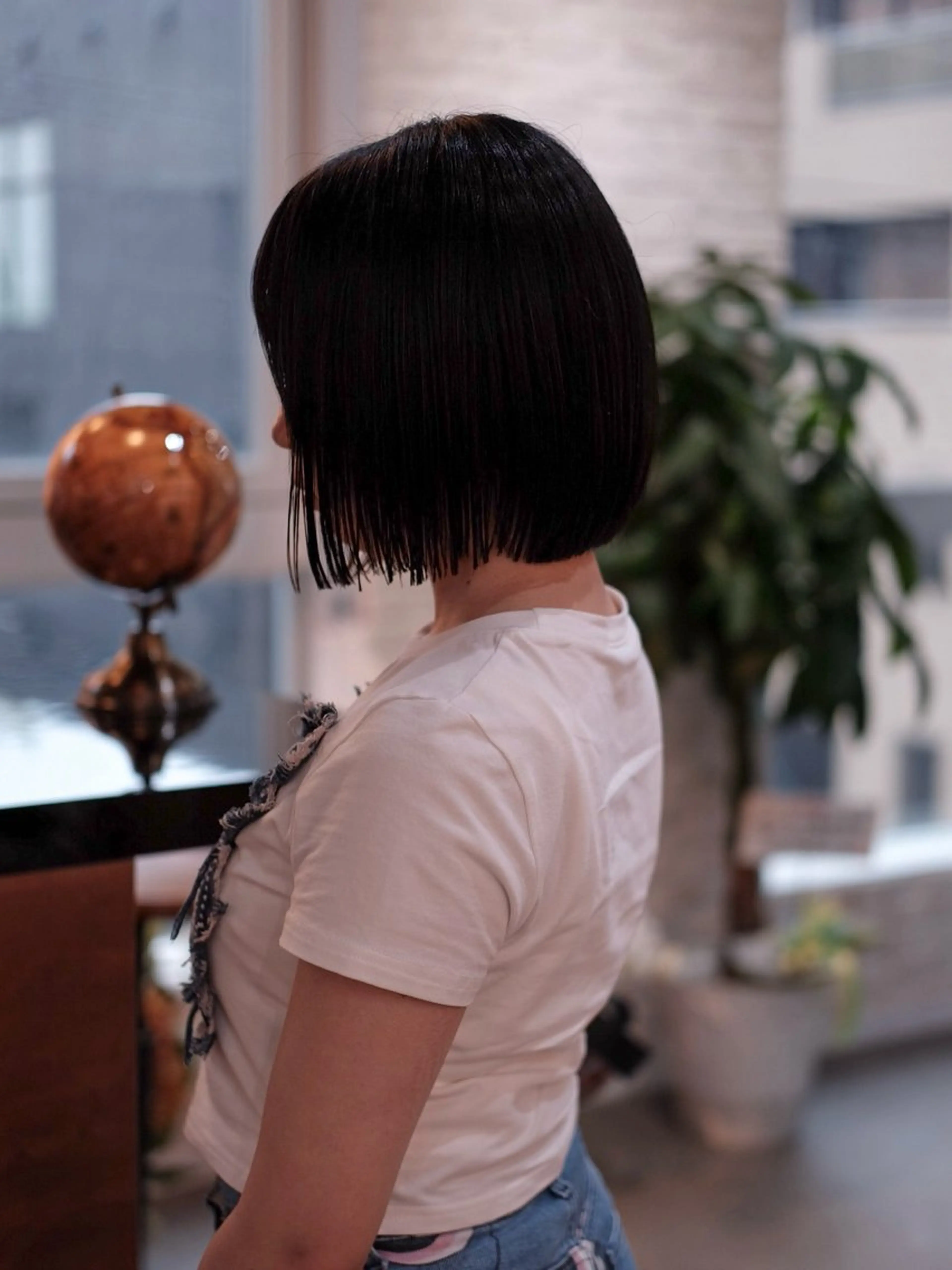 ショート 切りっぱなしボブ ボブ 原颯希/ ボブ/ショートのヘアスタイル