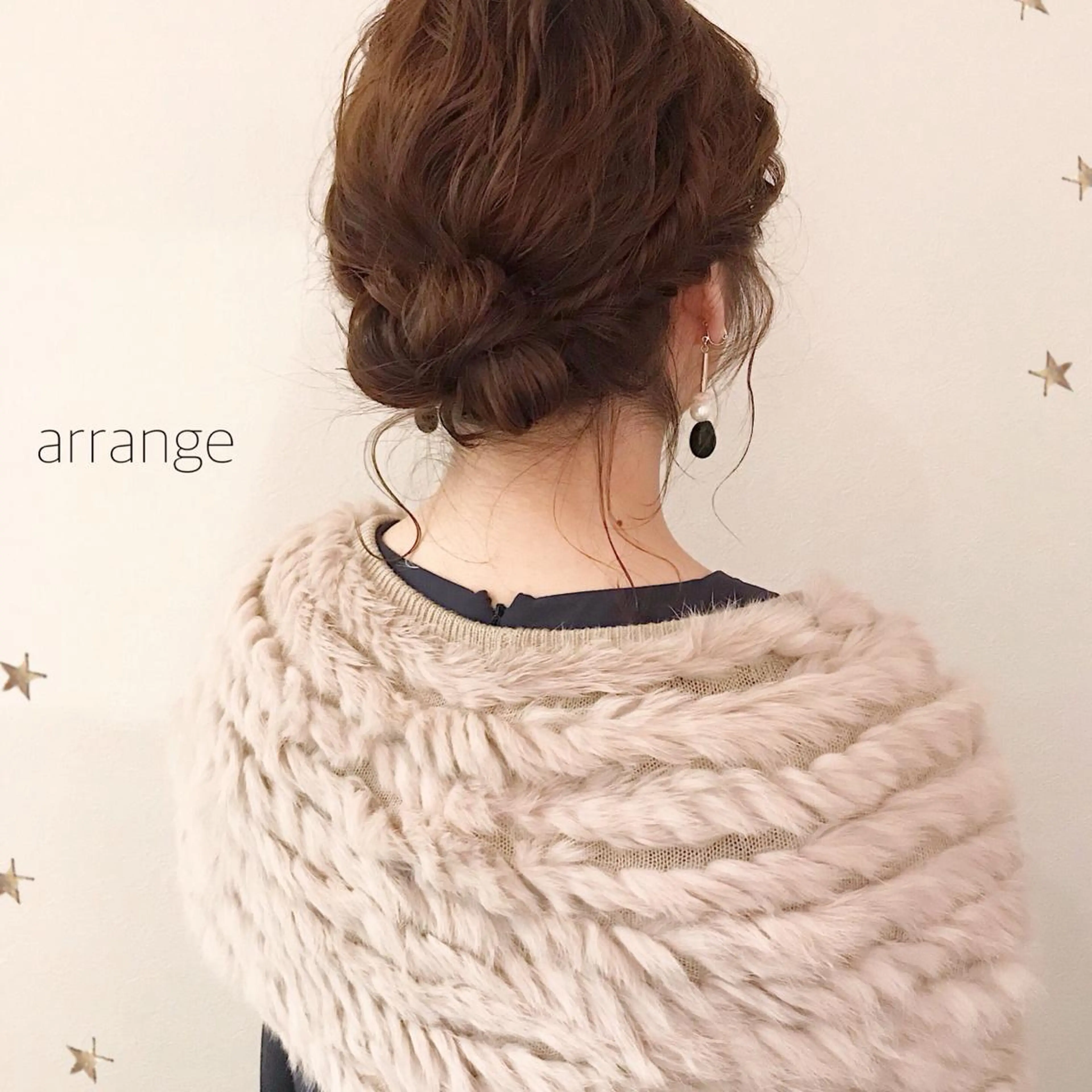 ミディアム ヘアアレンジ 市川 千夏のヘアスタイル