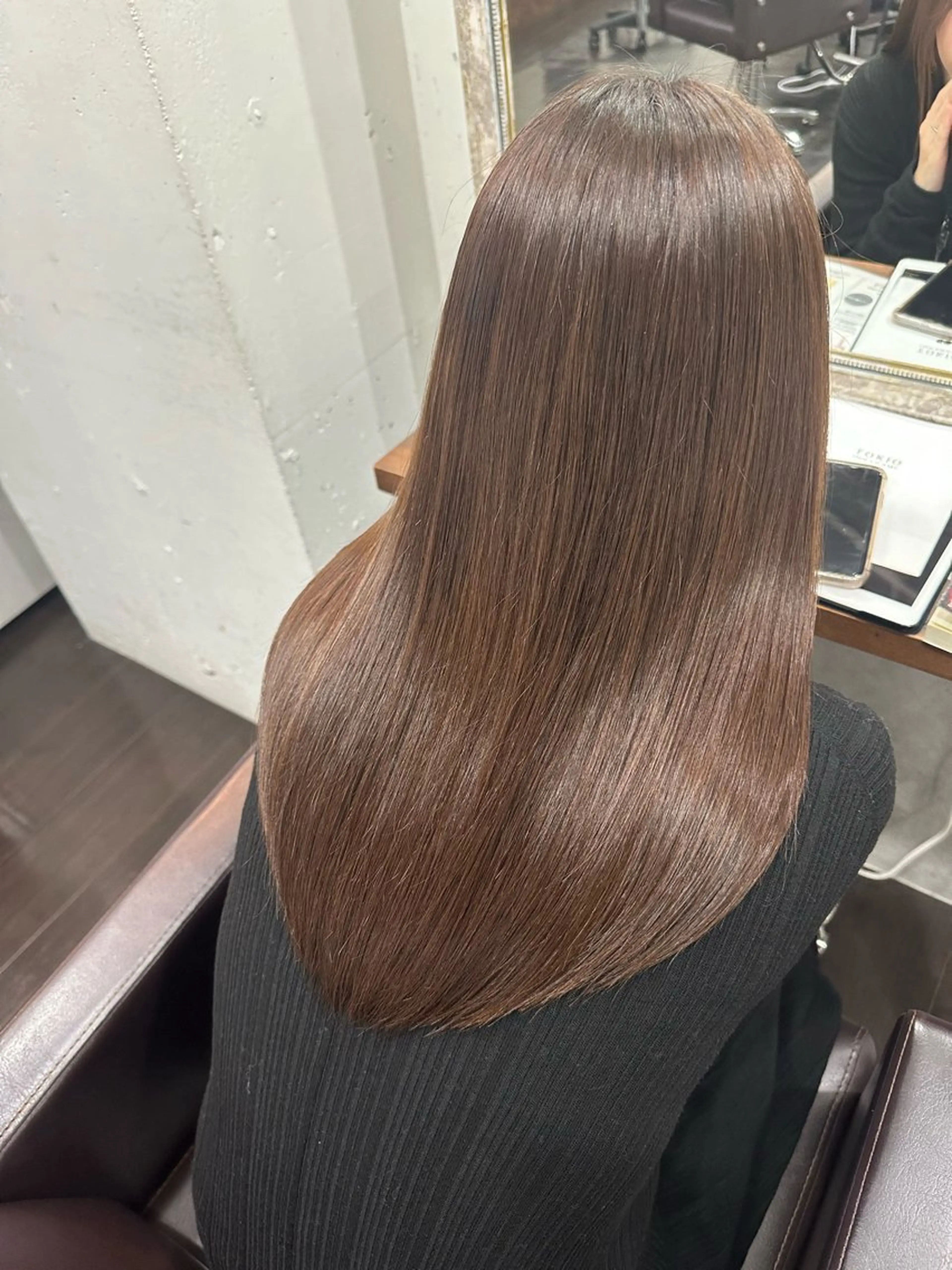 セミロング カット ヘアカラー 縮毛矯正 トリートメント DANY🦋名駅✂︎ 艶髪/透明感カラーのヘアスタイル