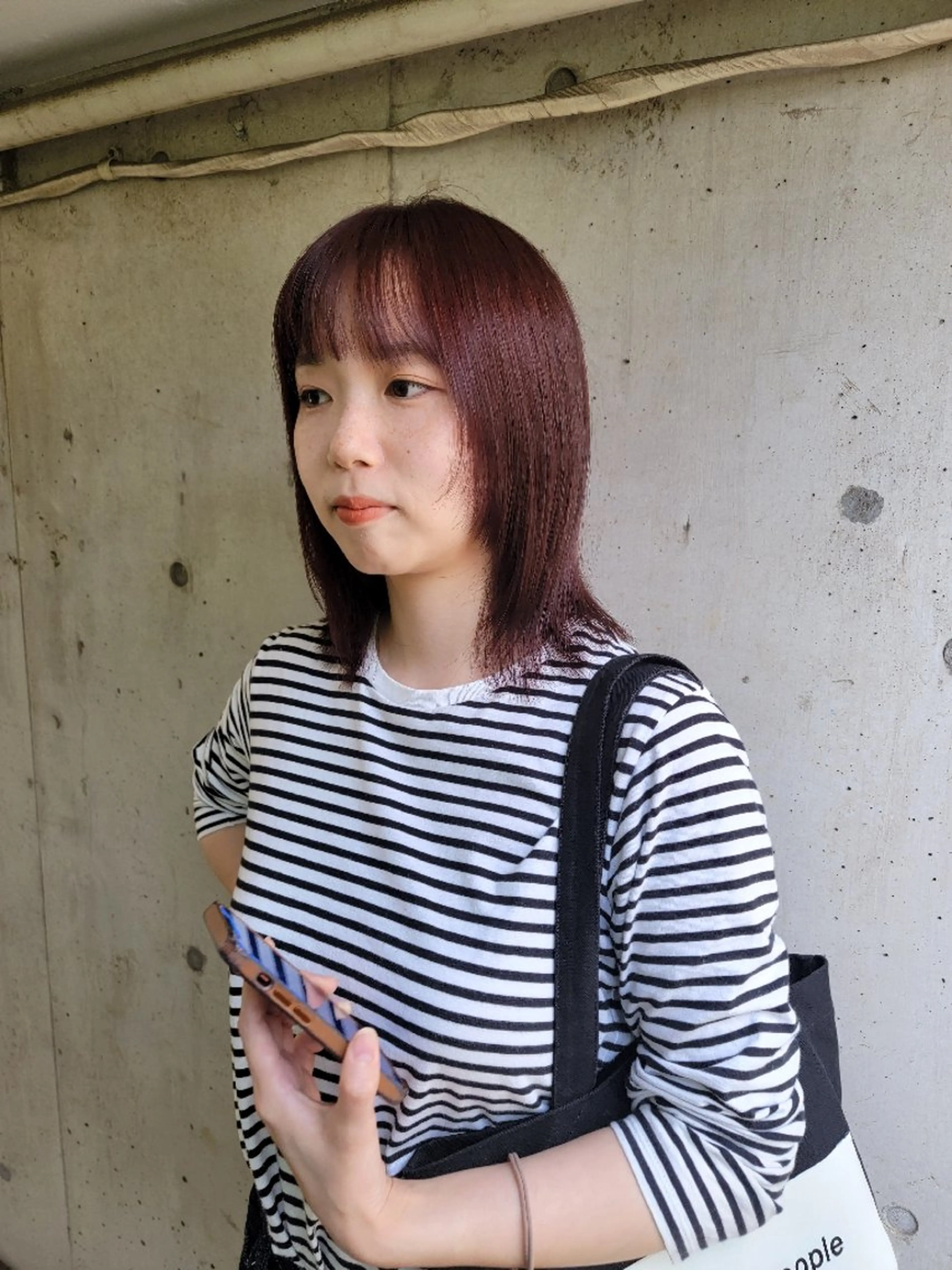 カラー ミディアム OMA　 カタギシのヘアスタイル