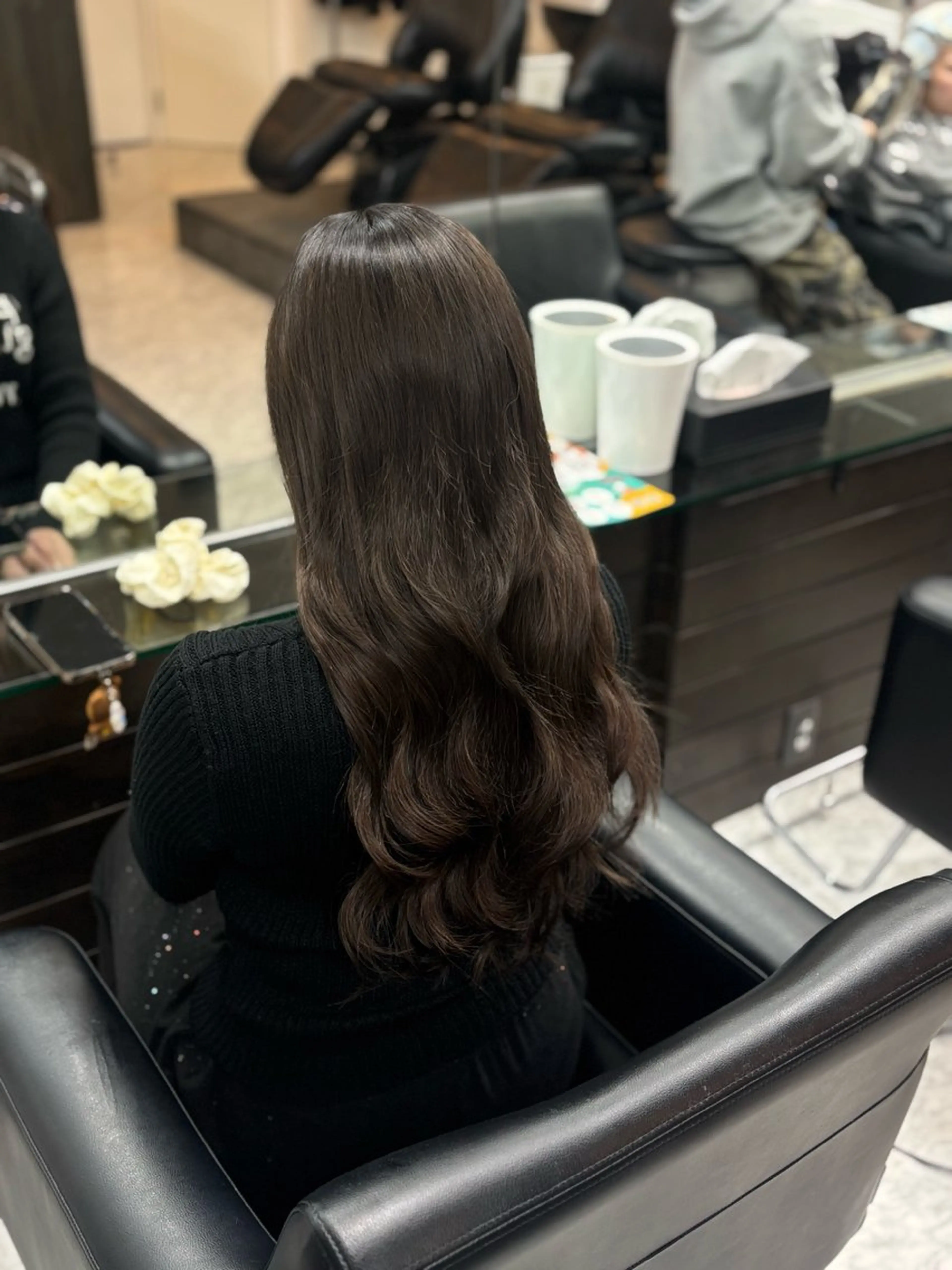 ロング エクステ パドゥプロン あんずのヘアスタイル