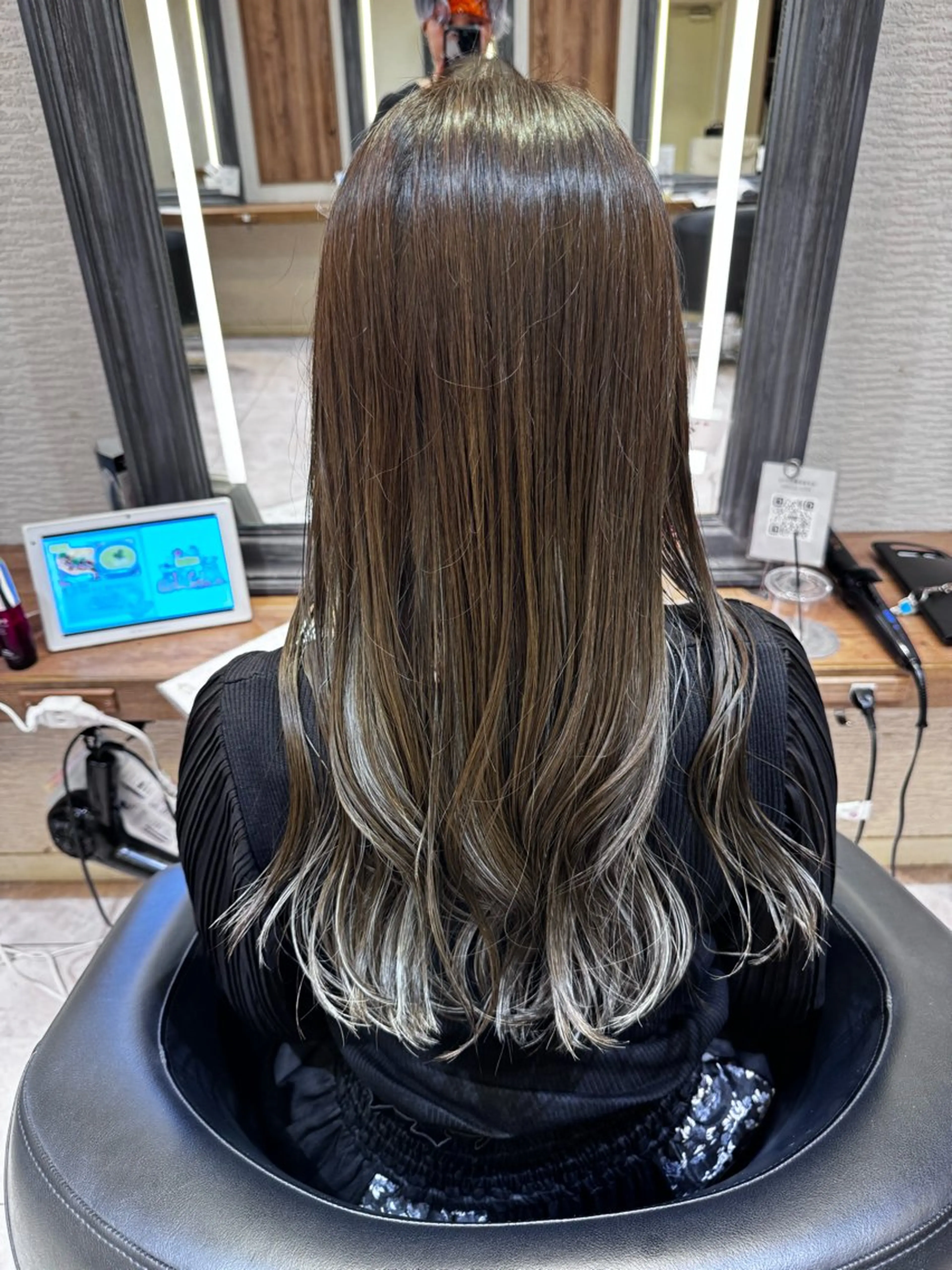 ロング カラー ハイライトカラー ハイライト 🐺ウルフ× ハイトーン🐺MOEのヘアスタイル