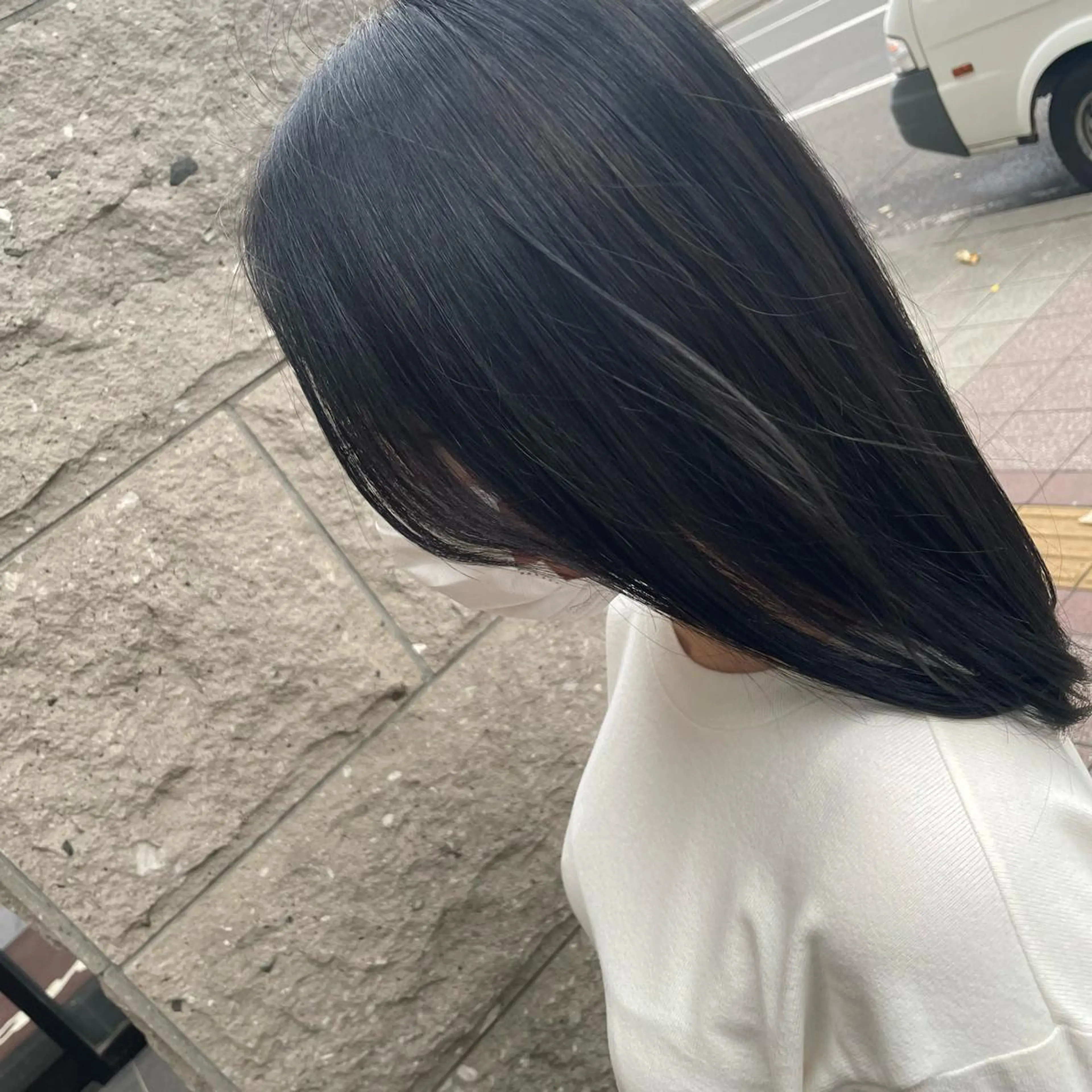 ミディアム 安田 柚月のヘアスタイル