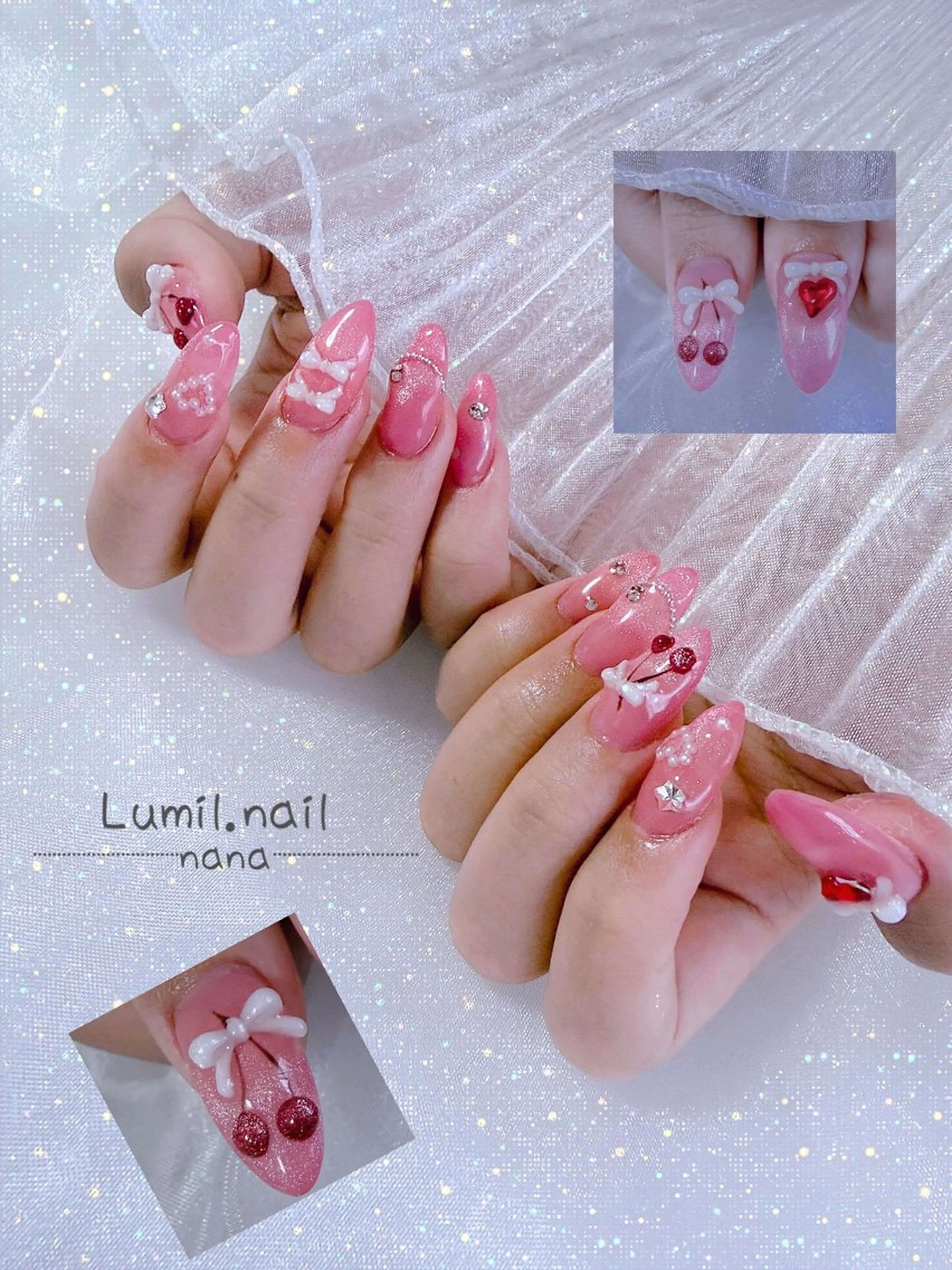 ネイル 長さ出し ハンドネイル Lumil.nail ななのネイルデザイン