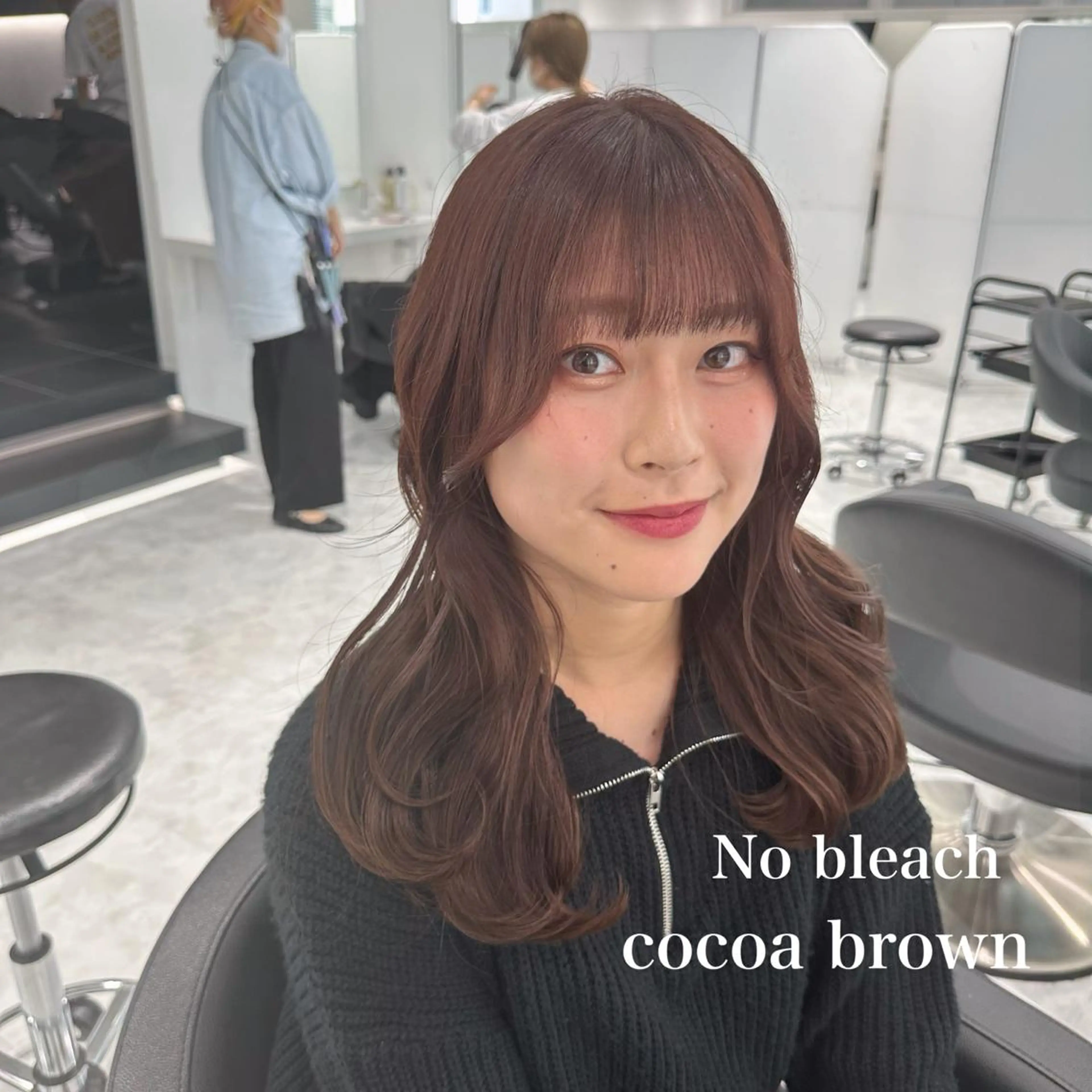 ミディアム カラー ヘアカラー トリートメント ♡上品韓国髪♡ブラ ウン/SAYATOのヘアスタイル