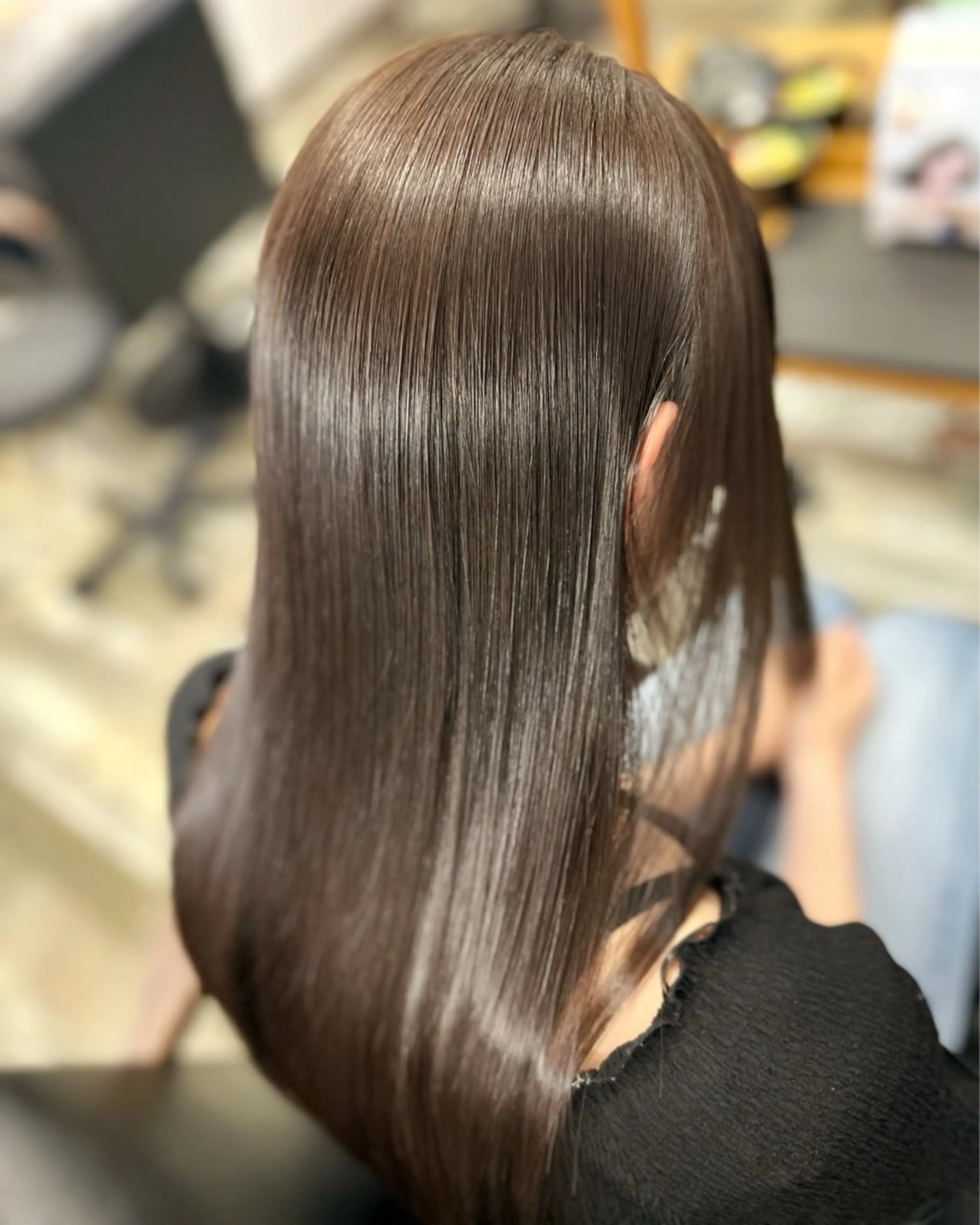 セミロング カット 縮毛矯正 トリートメント 浜松/透明感カラー 🌼菅沼愛梨🌼のヘアスタイル