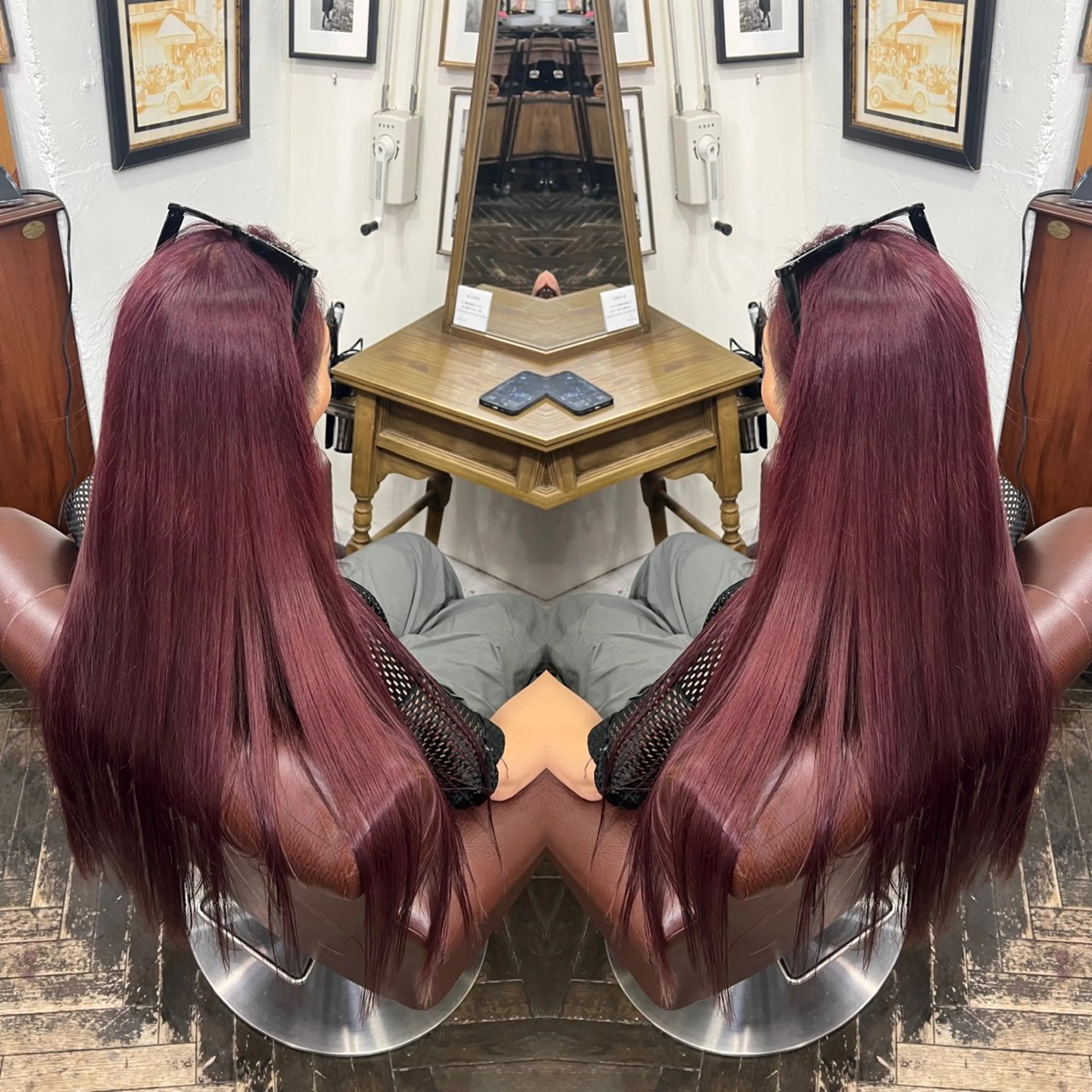 ロング カラー ハイライト/レイヤー /ハイトーン/AOIのヘアスタイル