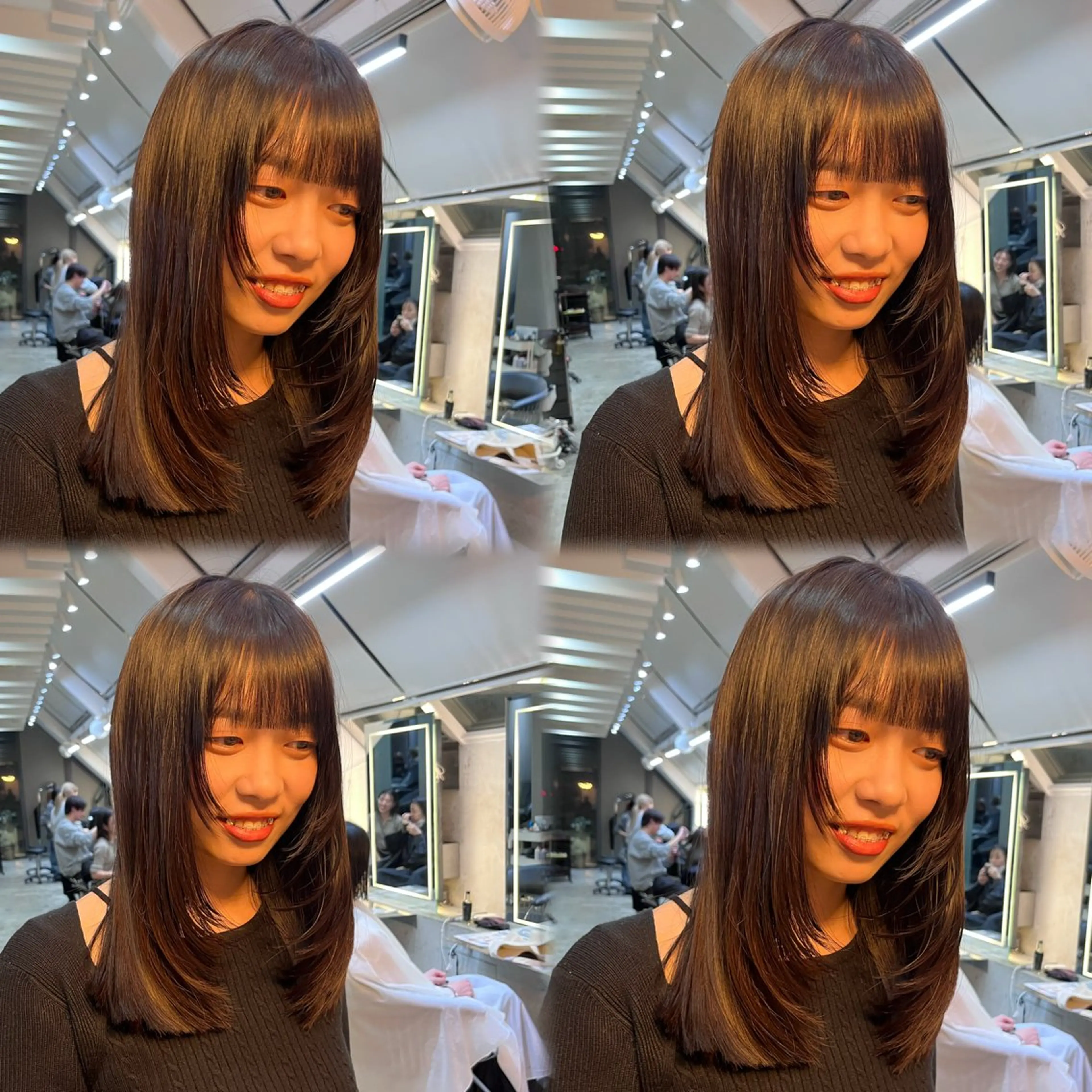 セミロング レイヤーくびれヘア アレンジmanakaのヘアスタイル