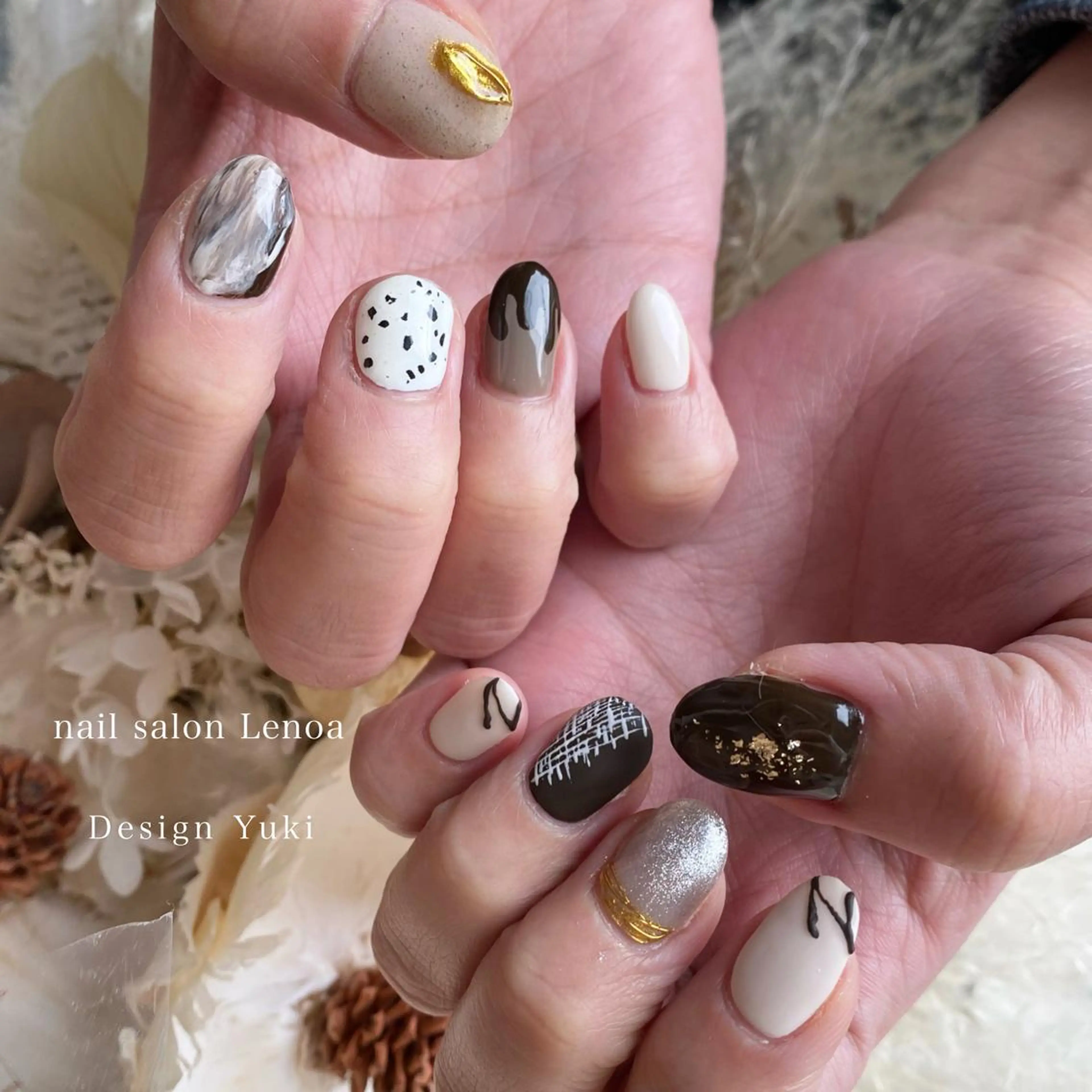 ネイル ハンドネイル Lenoa Yukiのネイルデザイン