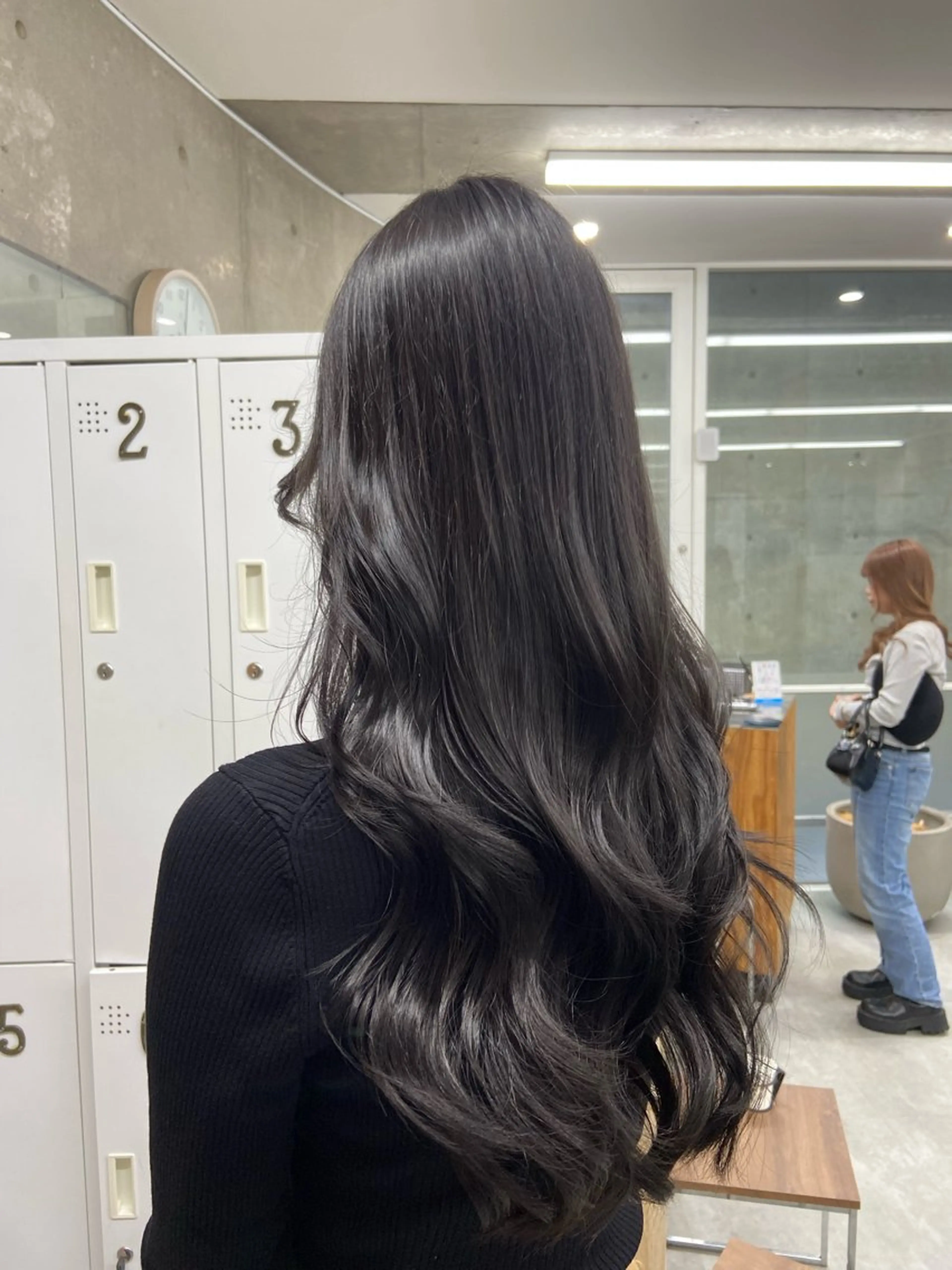 《就活されているかた必見✨》艶々ブルーブラック🫐🖤+トリートメント付き🌟の写真