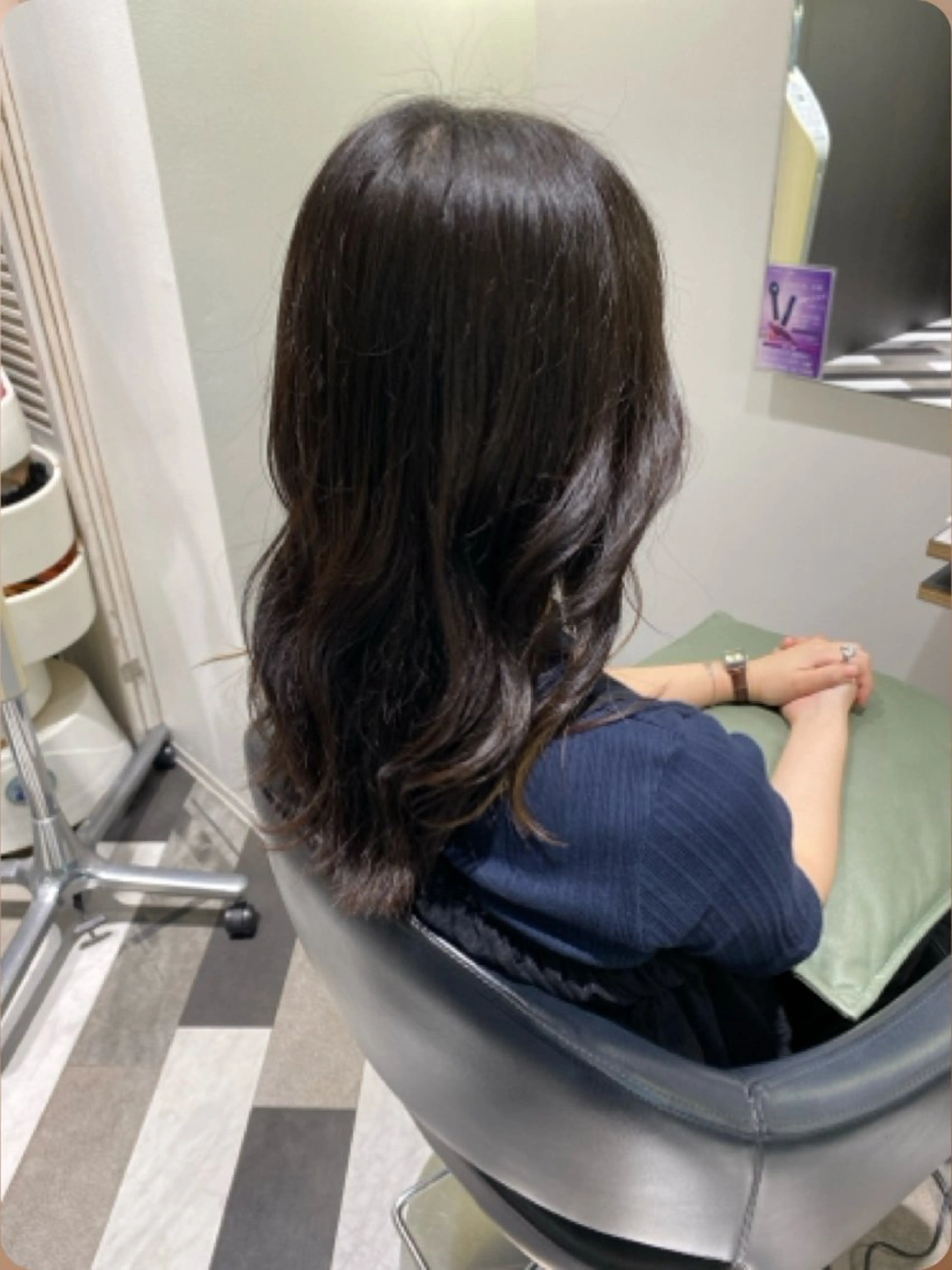 セミロング 🫧透明感カラーレイ ヤースタイル松浦元海のヘアスタイル