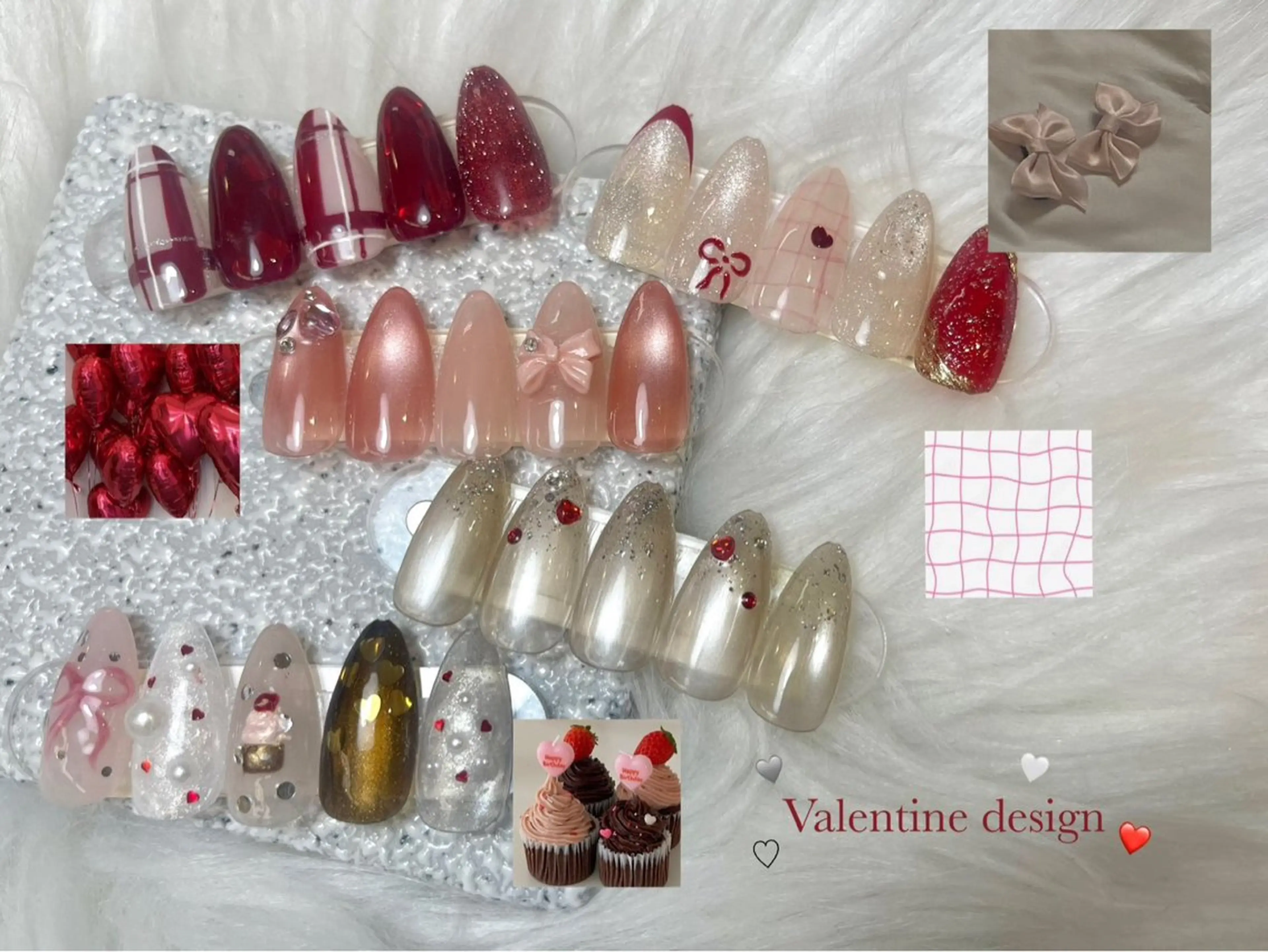 ネイル チークネイル フレンチネイル 韓国ネイル マグネットネイル 持ち込み ハンドネイル Hi nail🎀 池袋kozueのネイルデザイン