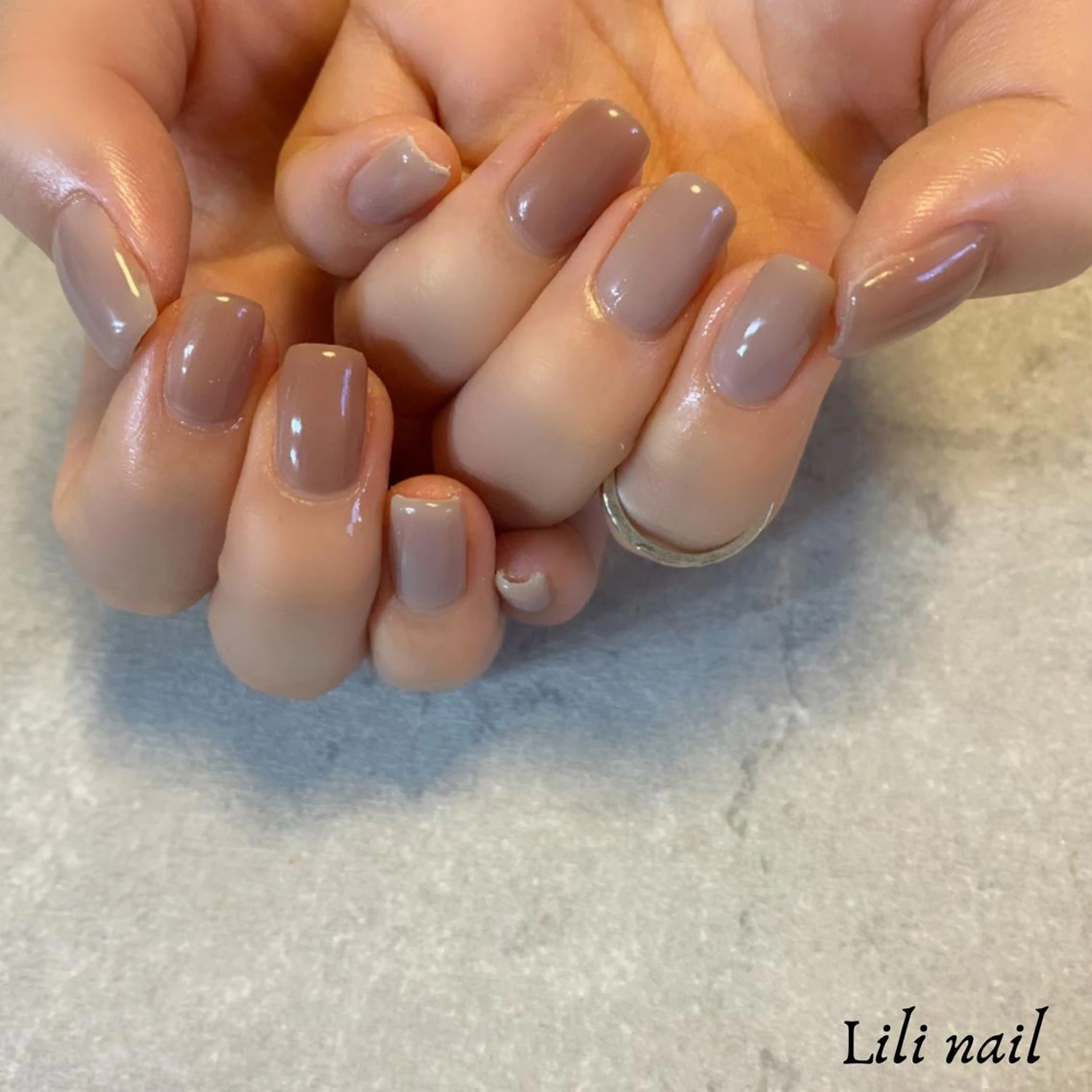 ネイル スクエアネイル ハンドネイル Lilibeauty salonのネイルデザイン