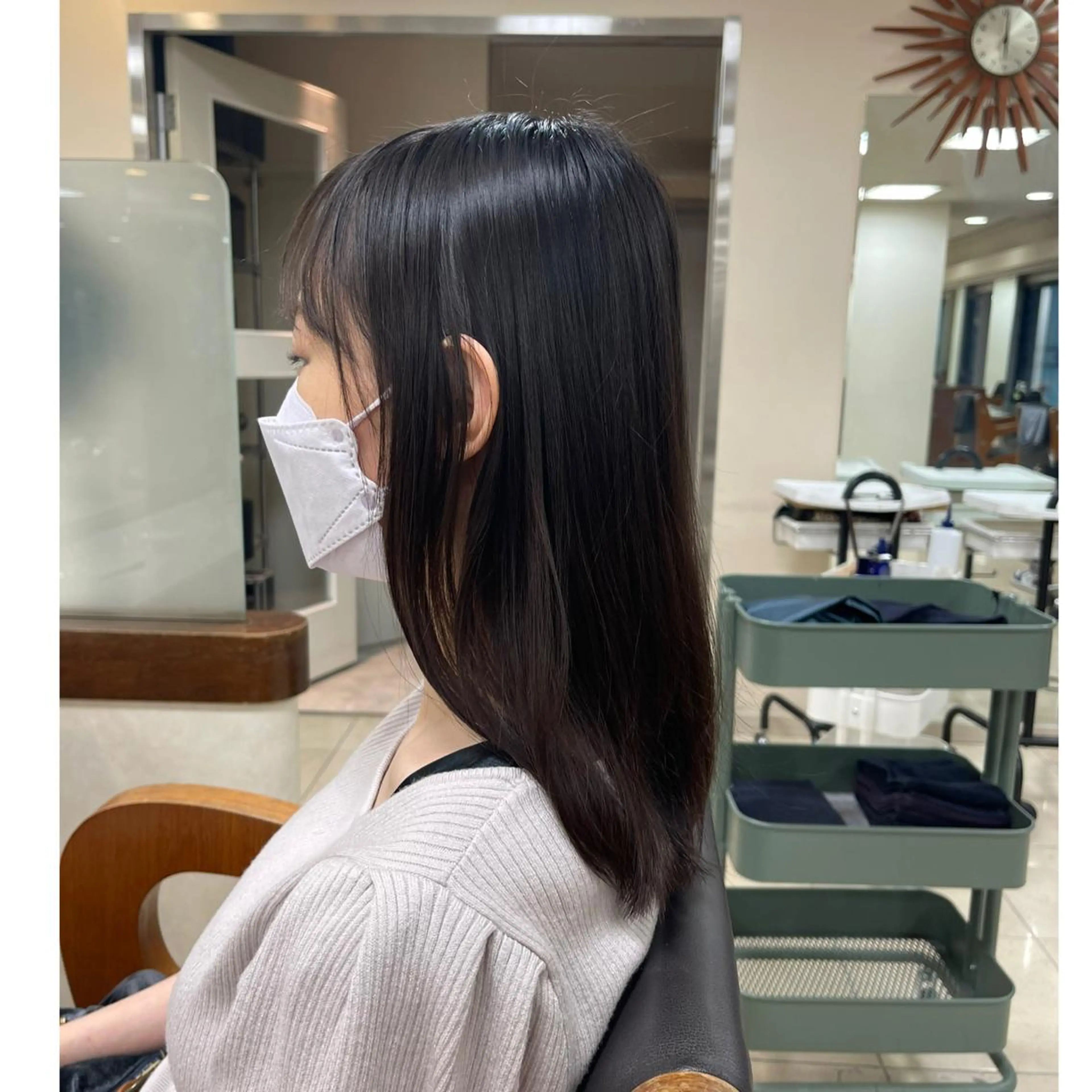 ミディアム パーマ ミディアムパーマ 渋谷 りなのヘアスタイル