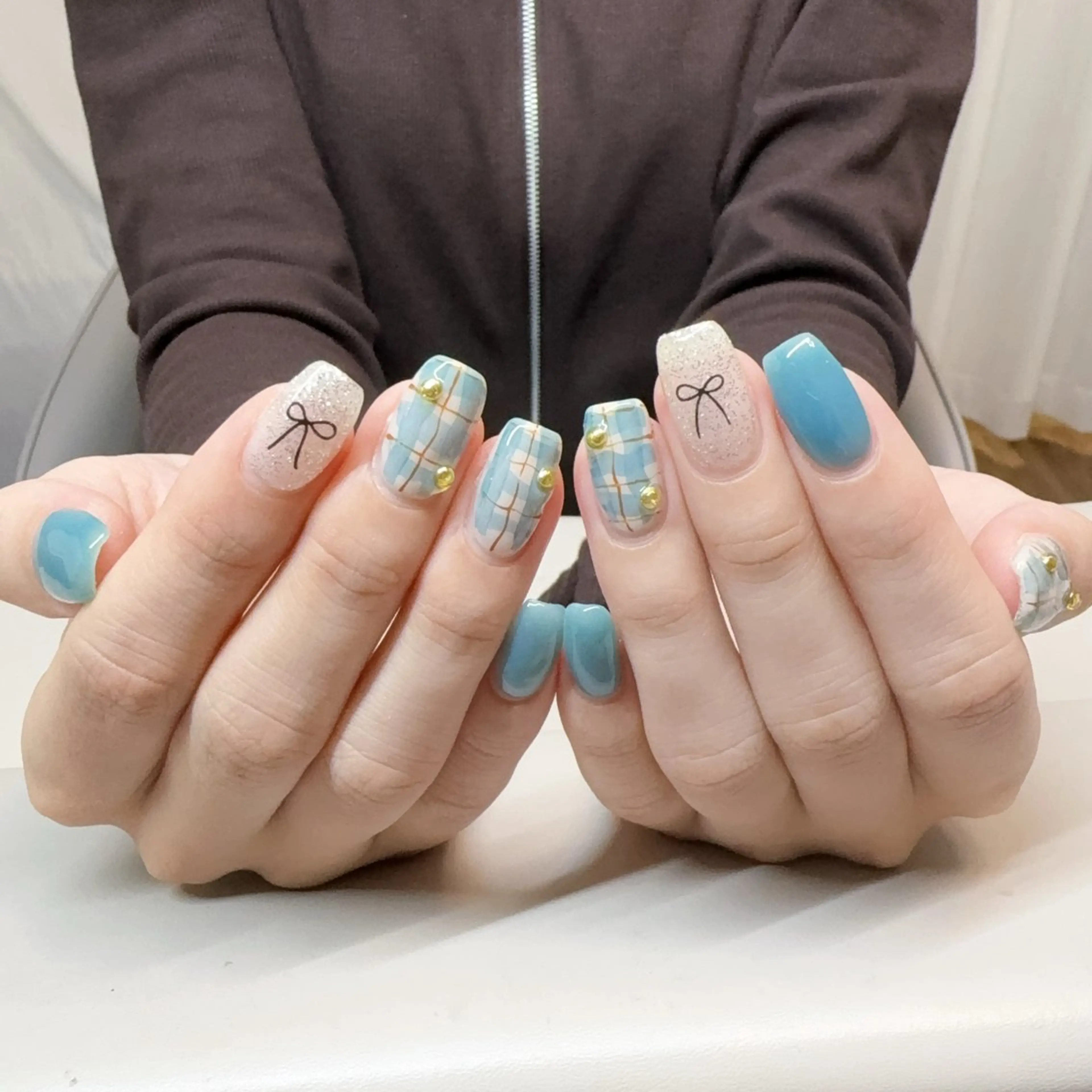 ネイル アニマル柄 べっ甲ネイル ブラウン ジェルネイル ハロウィン Rika  nail cocoのネイルデザイン